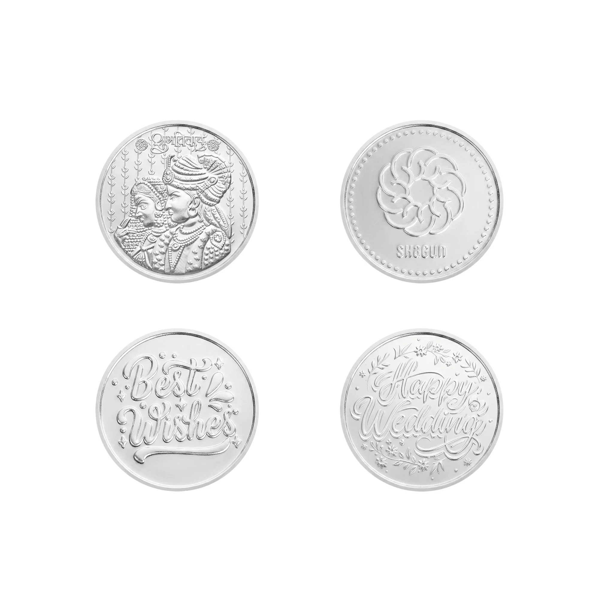 Happy Wedding 999 Silver Coin Box (20 Coins) - Image 3