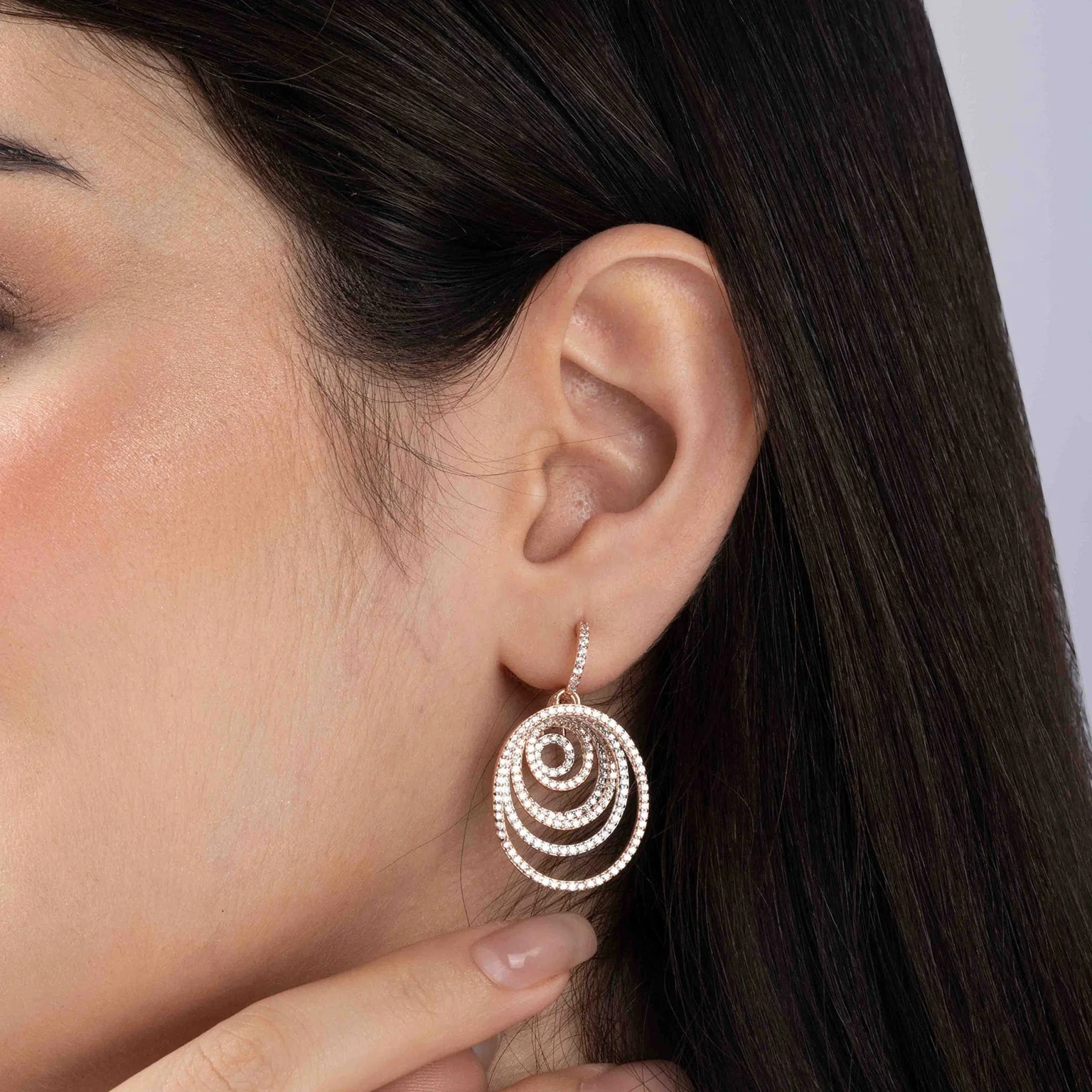Harmony Hoop Dangler Earrings