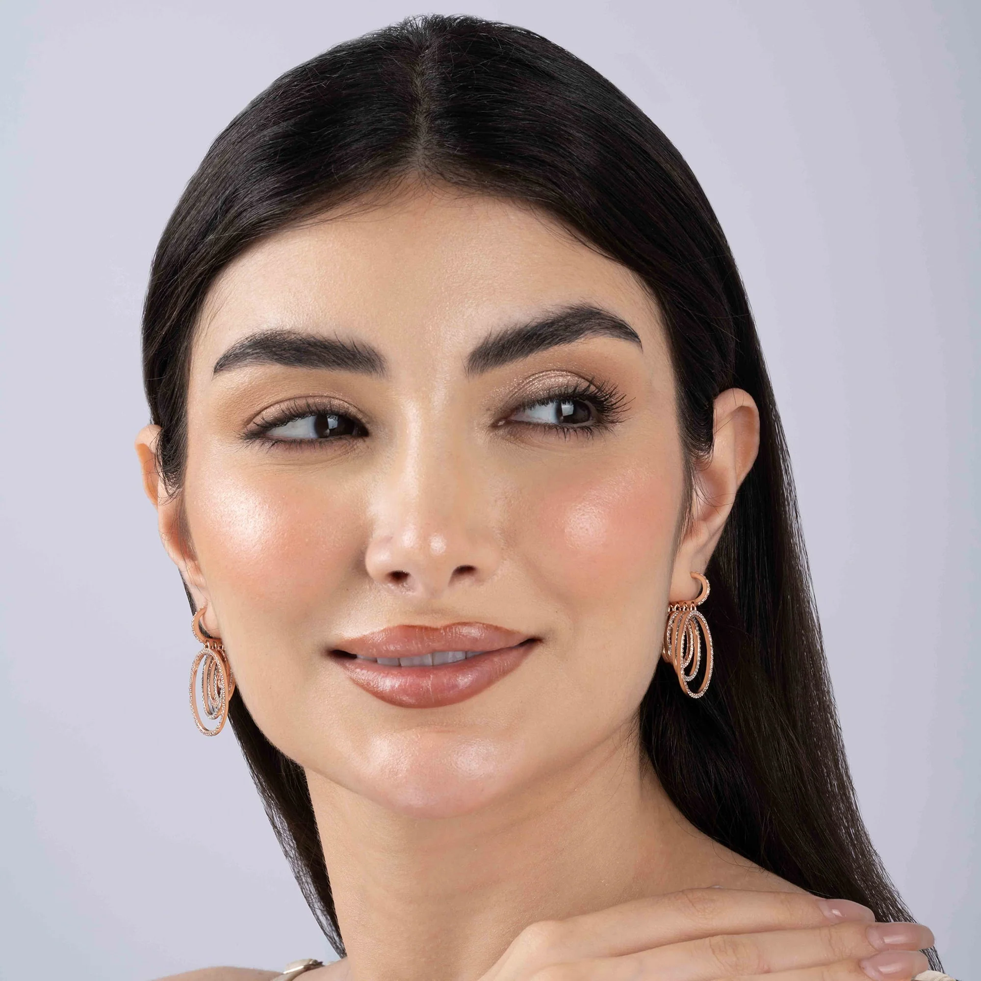 Harmony Hoop Dangler Earrings - Image 7