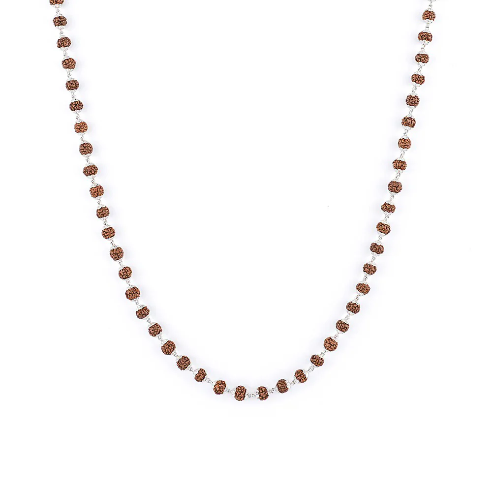 Harmony Rudraksha Silver Chain - Image 2
