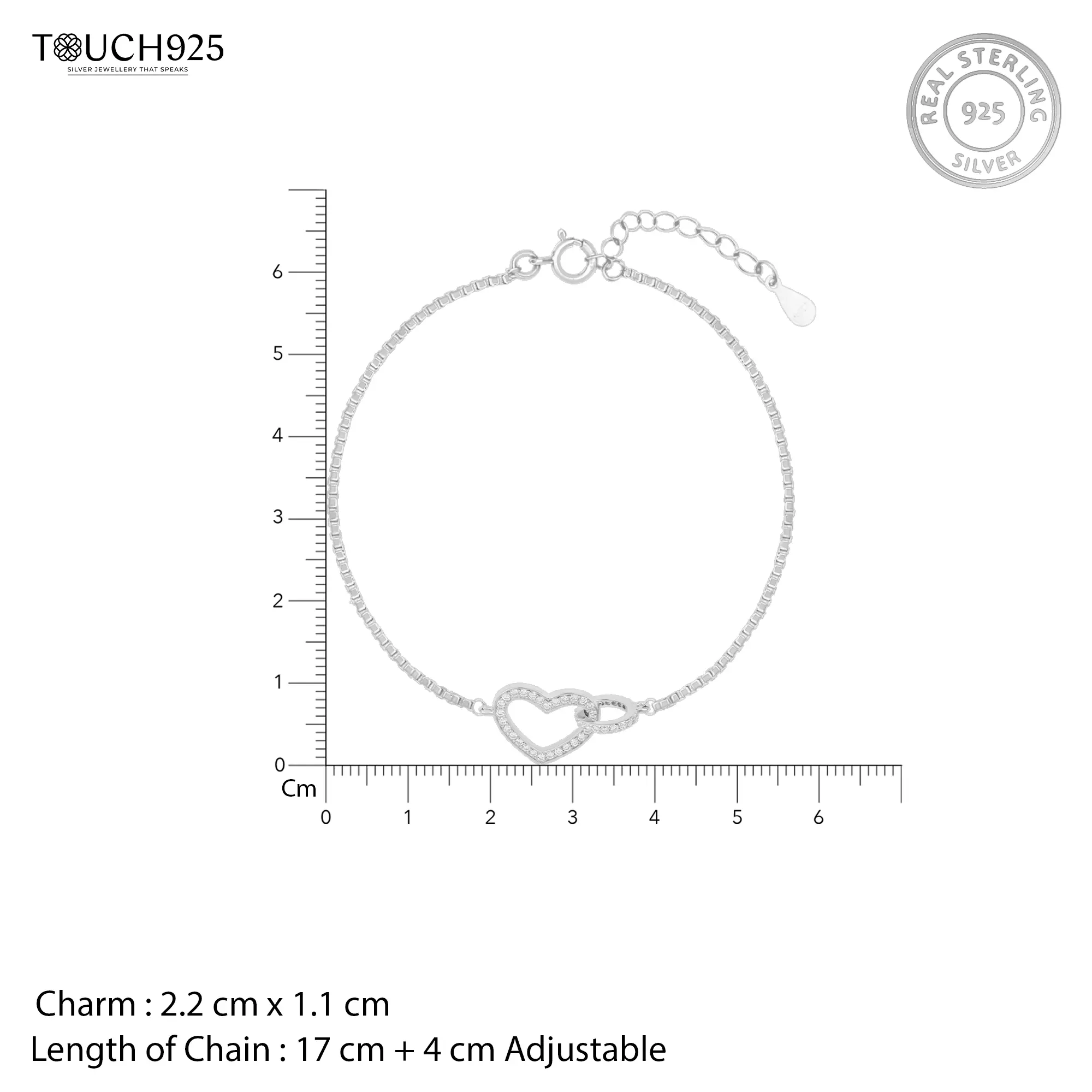 Heart Circle Bracelet - Image 4