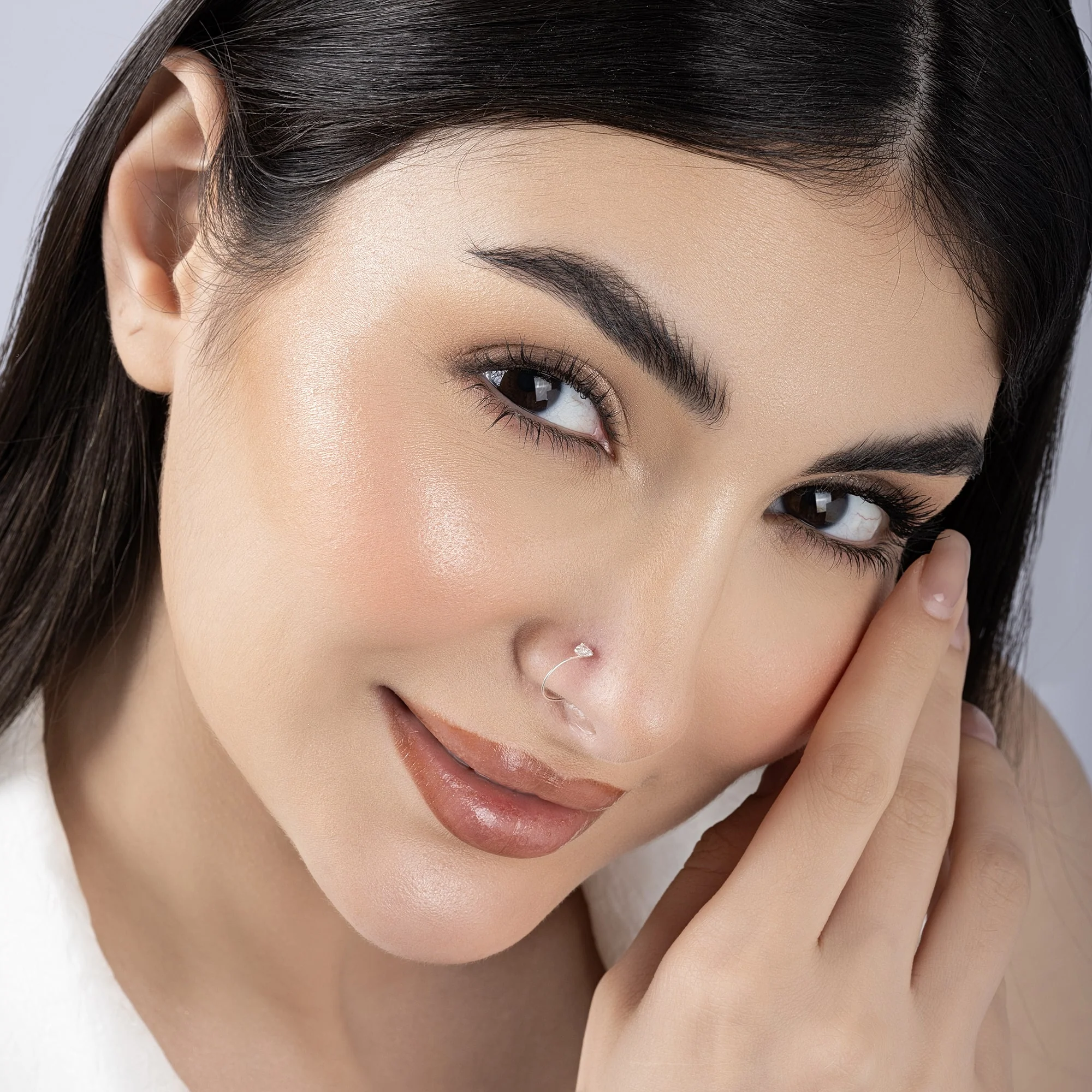 Heart Stone Nose Ring - Image 6