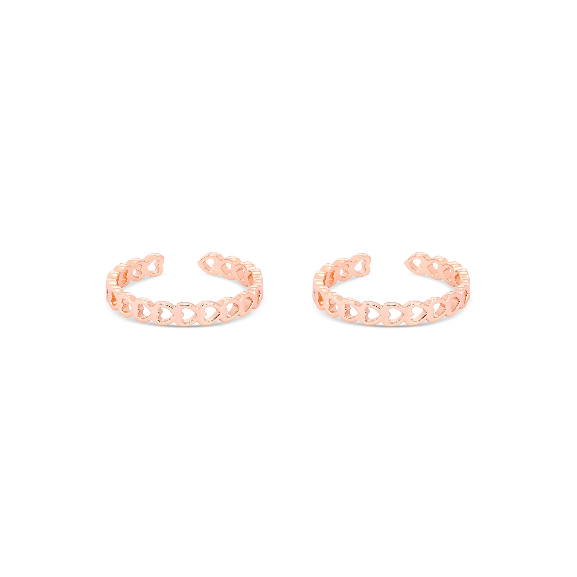 Heartlet Silver Toe Ring - Image 2
