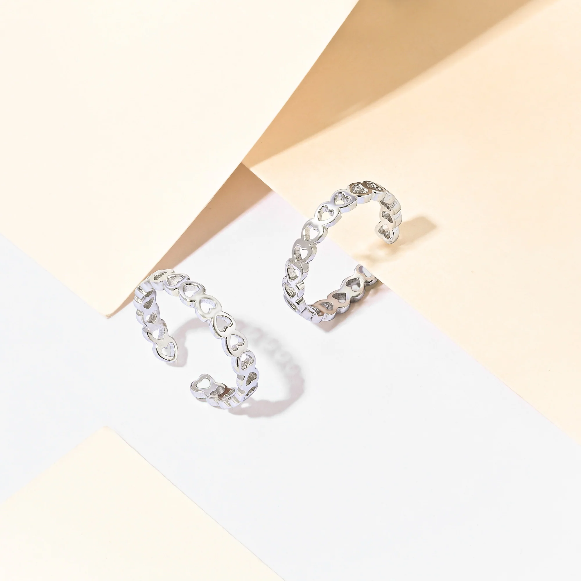 Heartlet Silver Toe Ring - Image 8