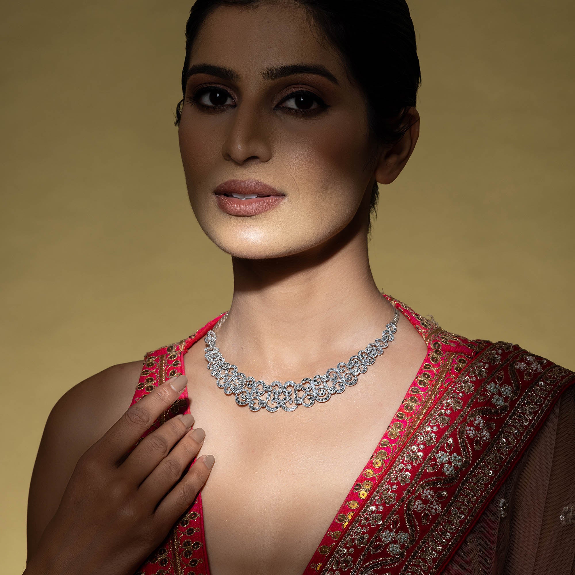 Heritage Vine Silver Necklace - Image 3