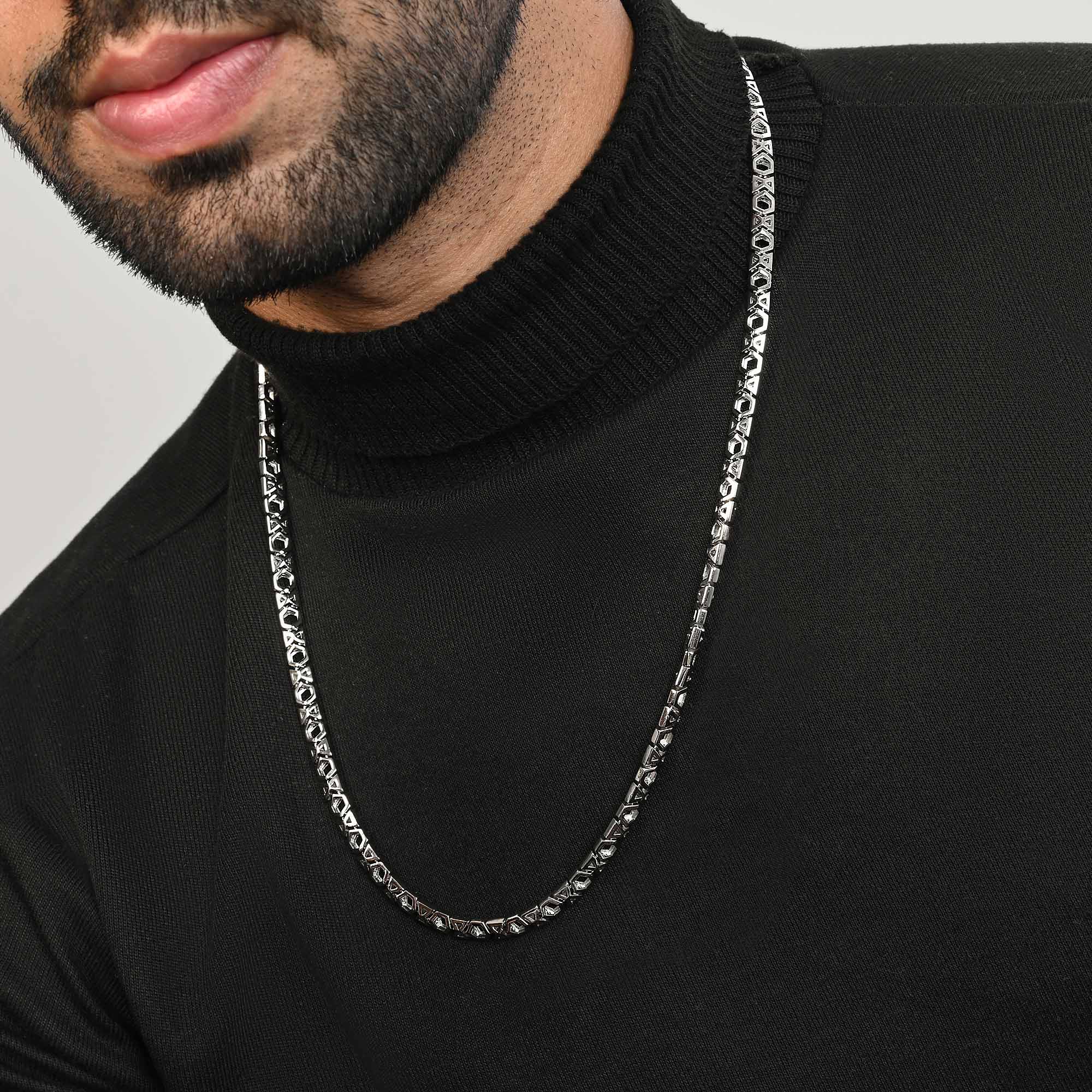 Hexa Link Silver Chain - Image 2