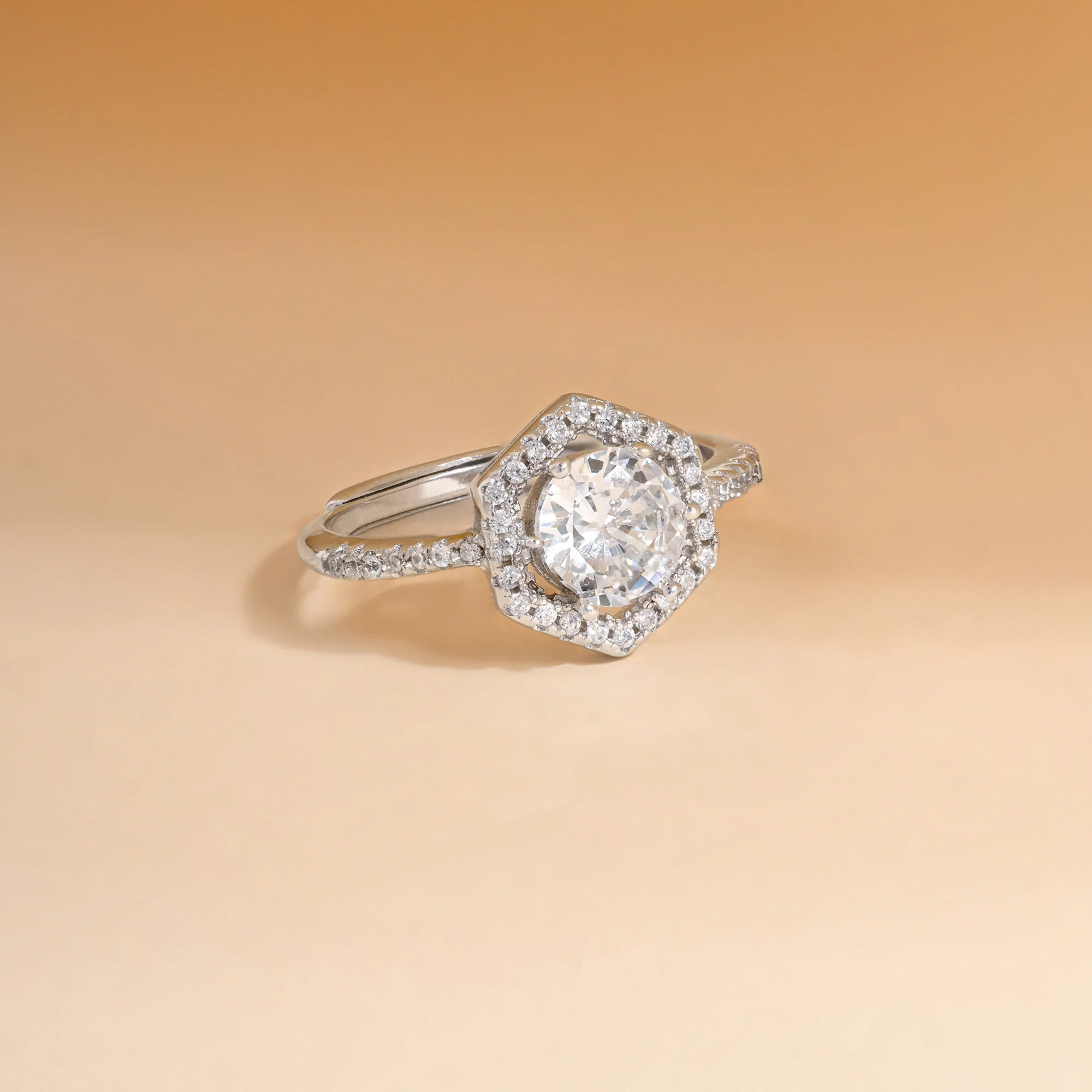 Hexa Stone Ring