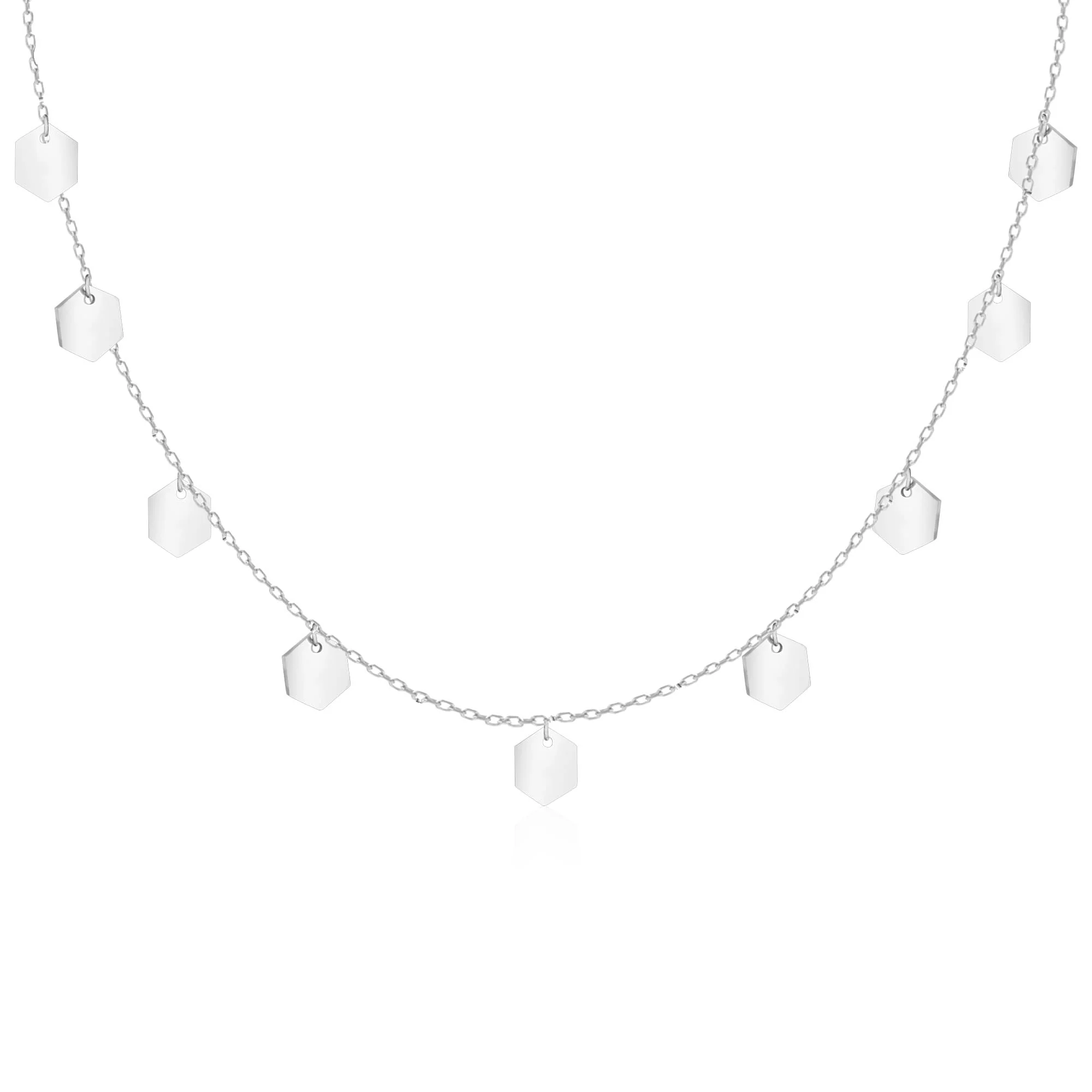 Hexagon Charm Necklace - Image 2