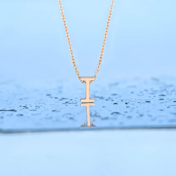 Infinite I Initial Necklace - Image 7
