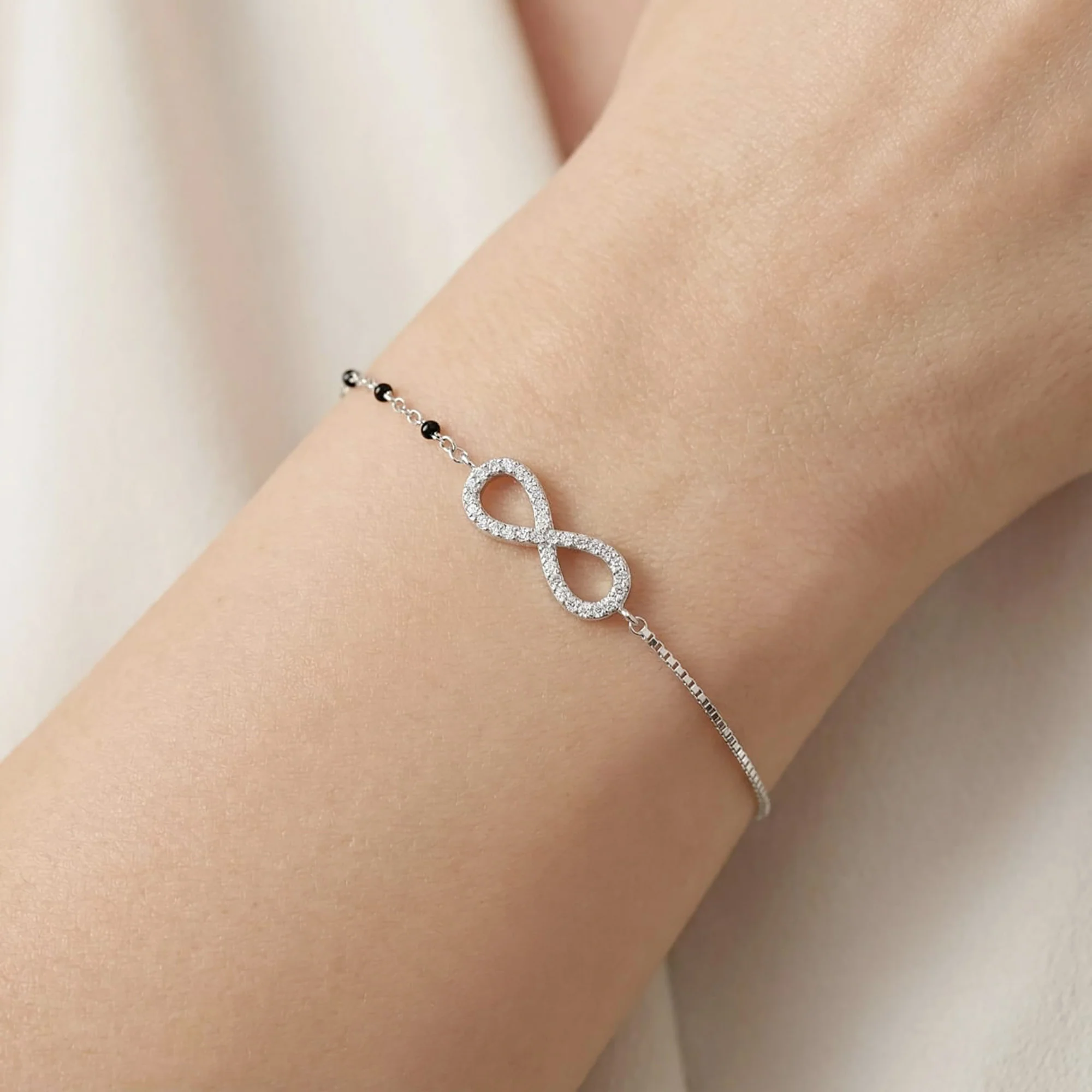 Infinity CZ Bracelet - Image 3