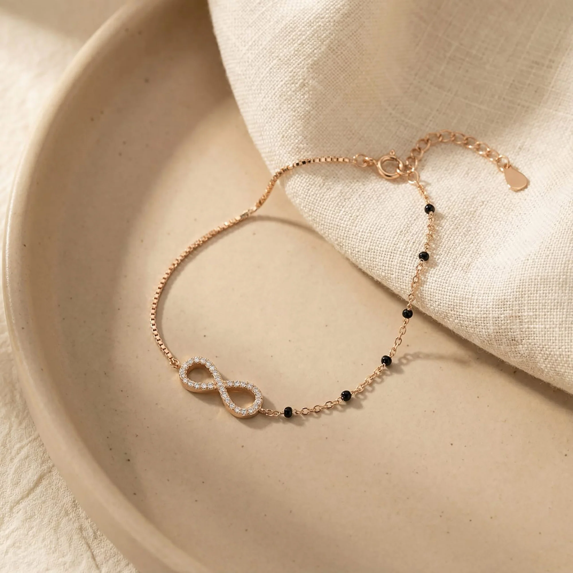 Infinity CZ Bracelet - Image 7