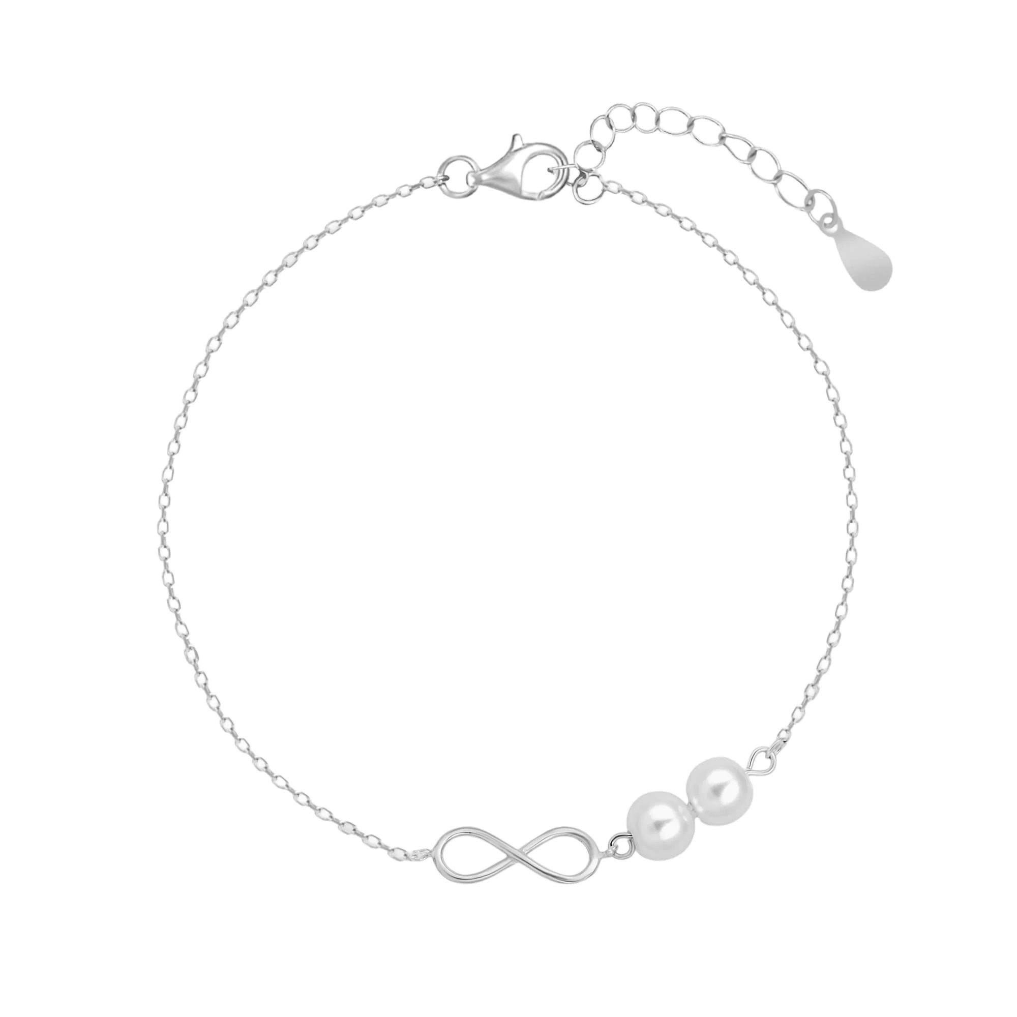 Infinity Pearl Charm Bracelet - Image 7