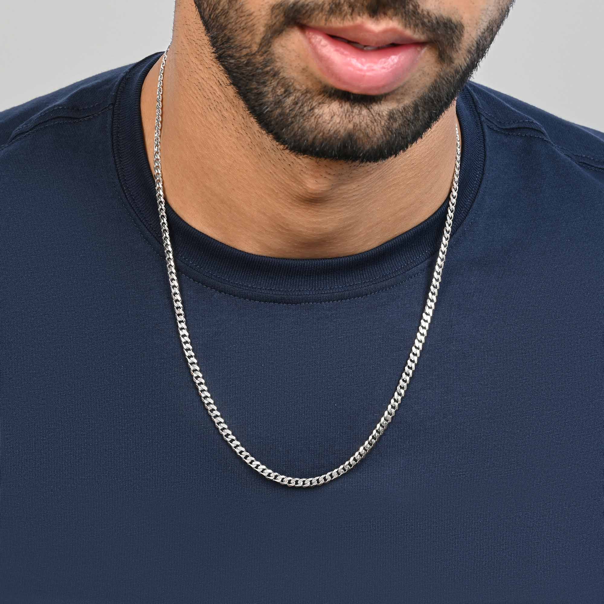 Italian Curb Silver Chain - Image 2