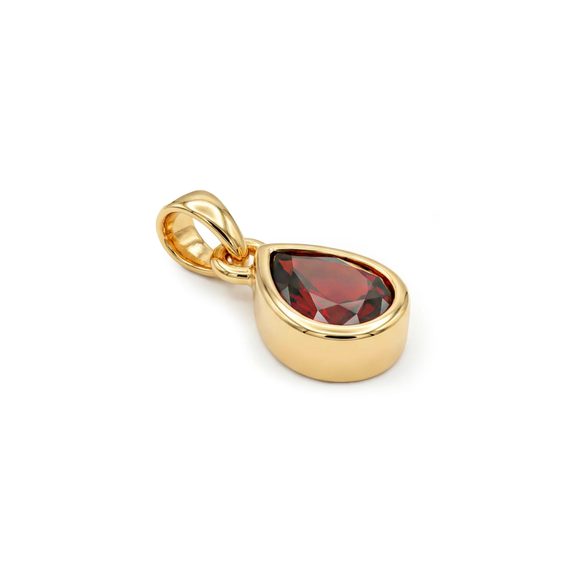 January Birthstone Silver Pendant - Image 4
