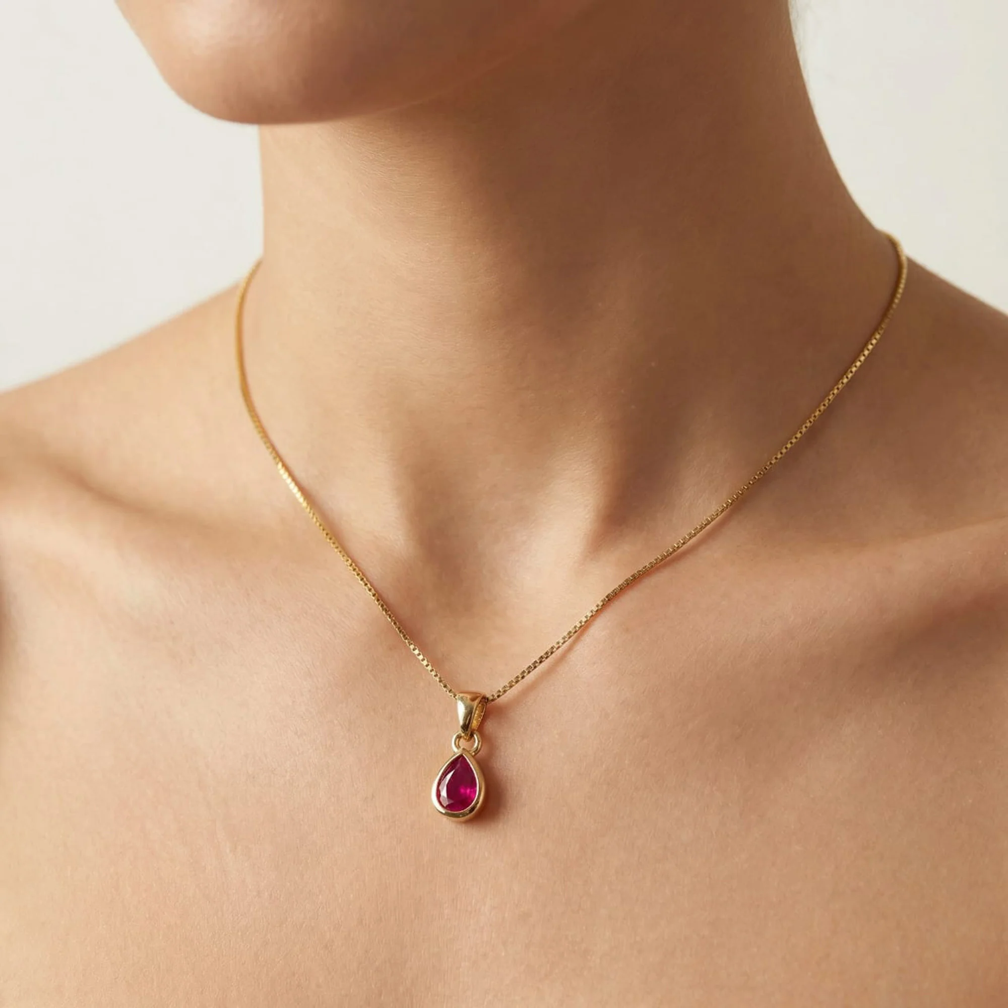 July Birthstone Silver Pendant - Image 6
