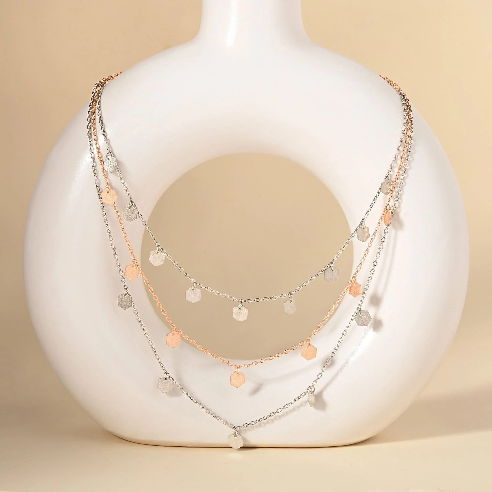 Layered Heart Necklace - Image 3