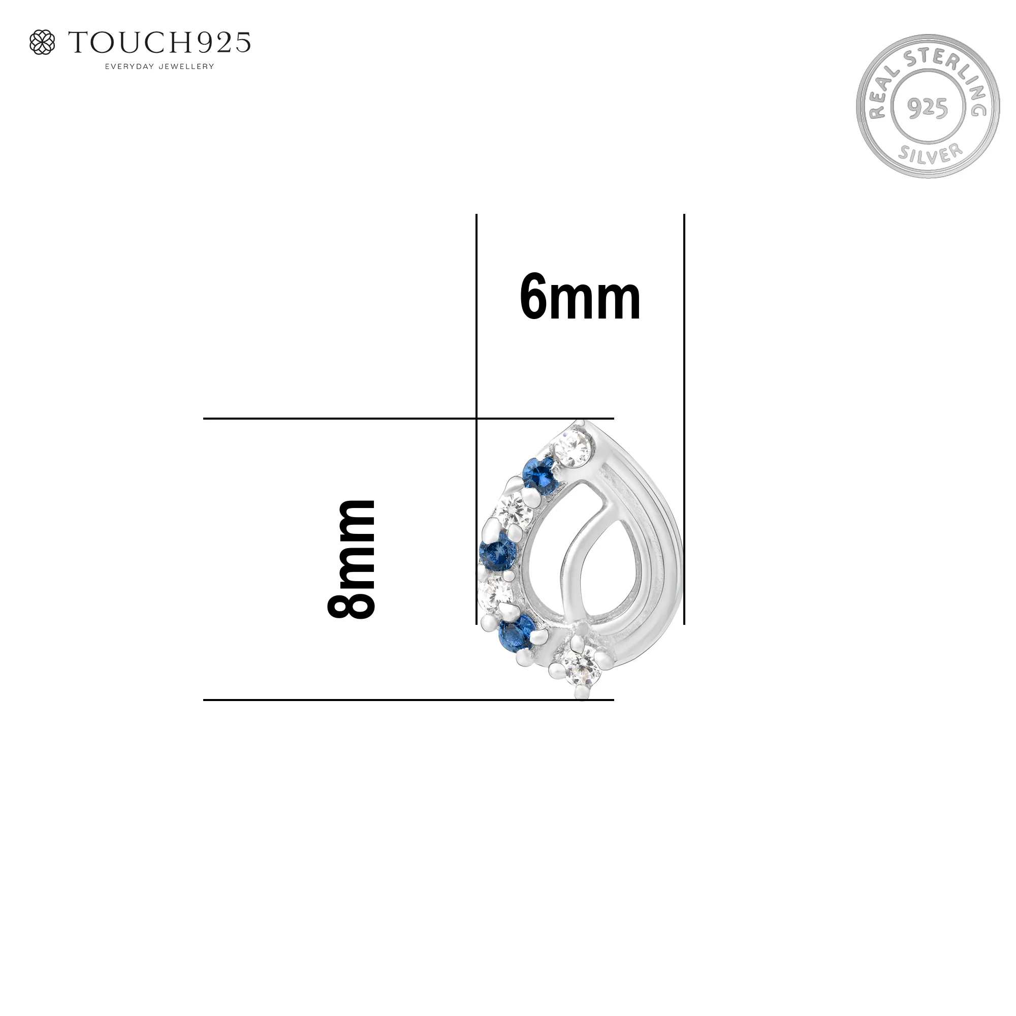 Leaf Arc Silver Nose Pin - Image 18