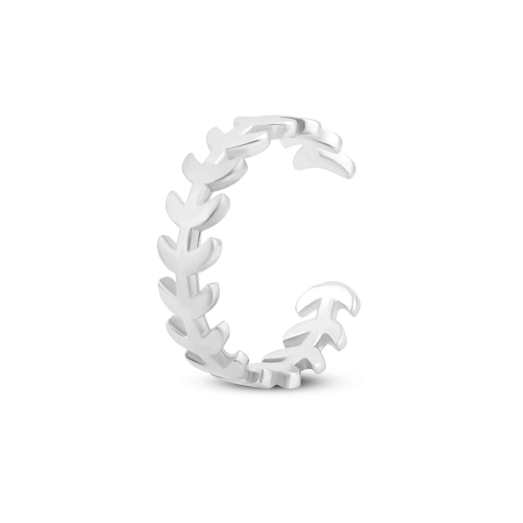 Leaf Vine Silver Toe Ring - Image 10