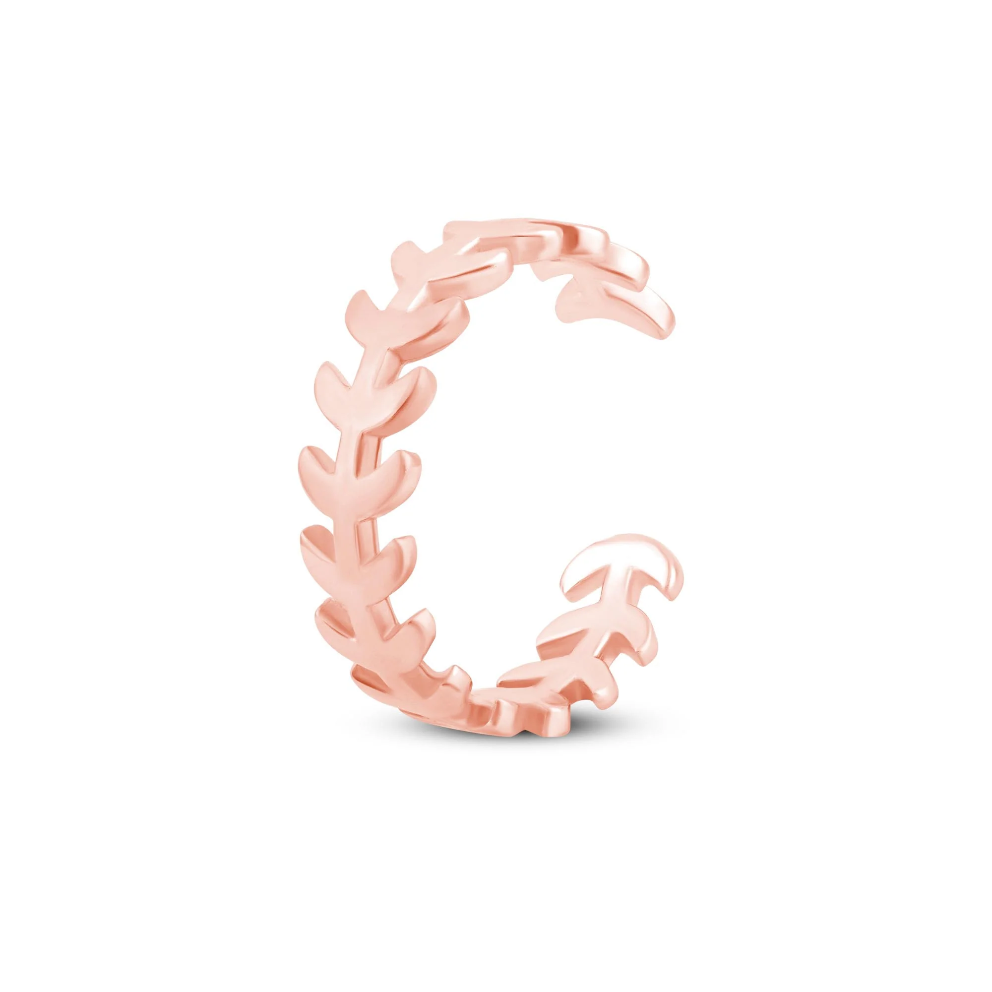 Leaf Vine Silver Toe Ring - Image 4
