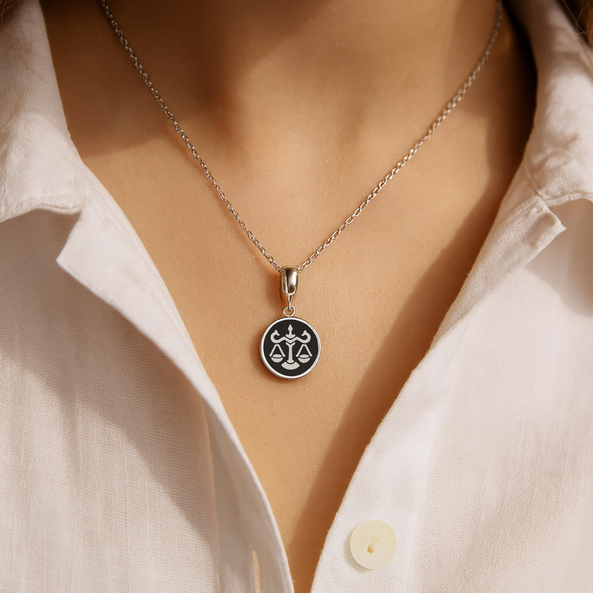 Libra zodiac pendant - Image 3
