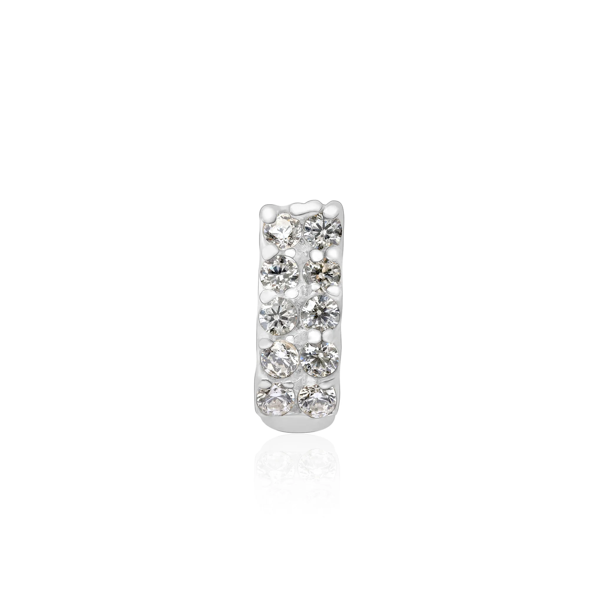 Linear Gleam Silver Nose Pin - Image 5