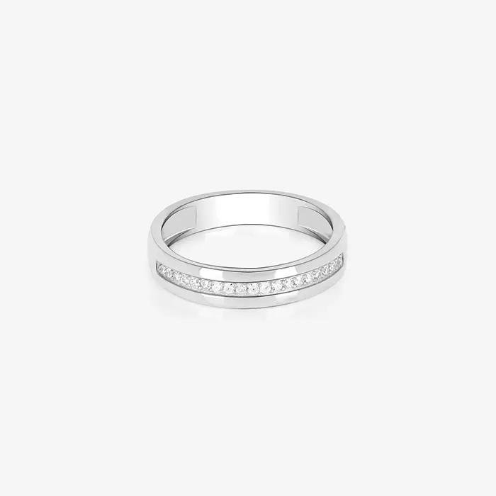 Linear Stone Men's Ring - Image 2