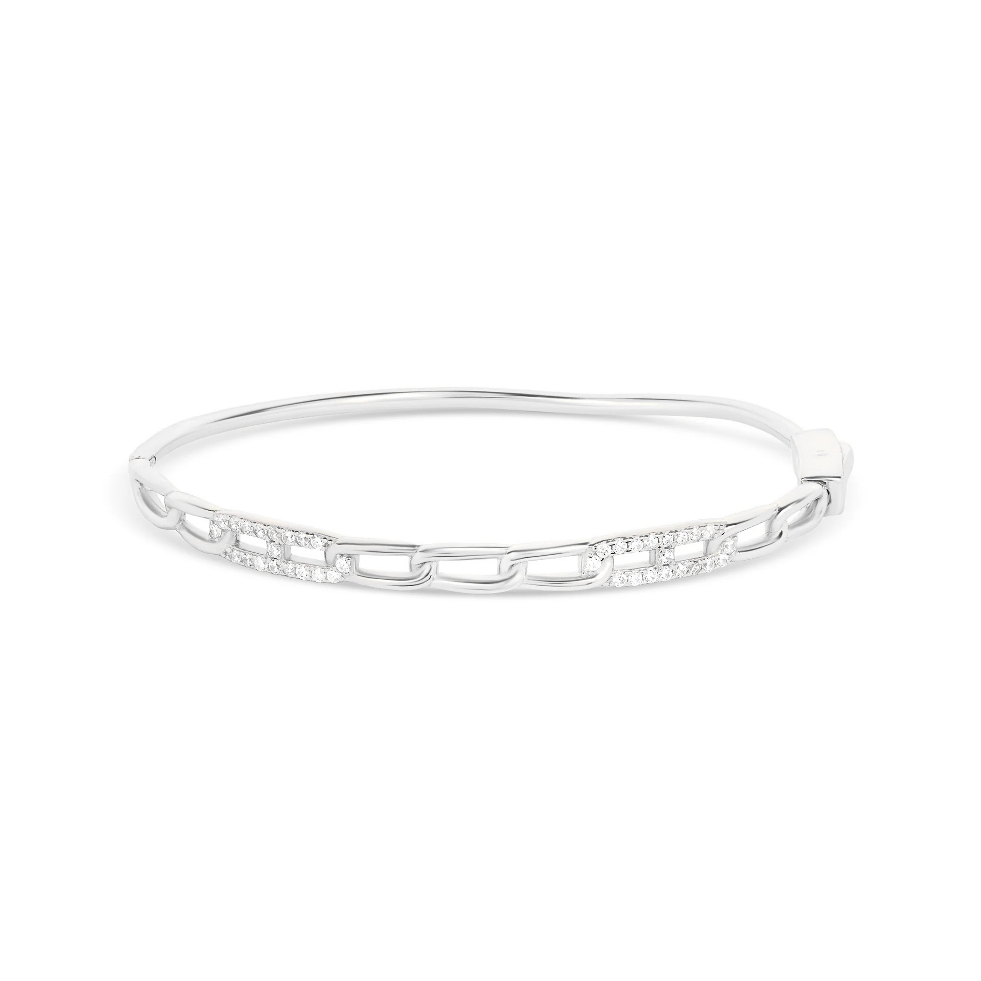 Linked Gleam Silver Kada - Image 8