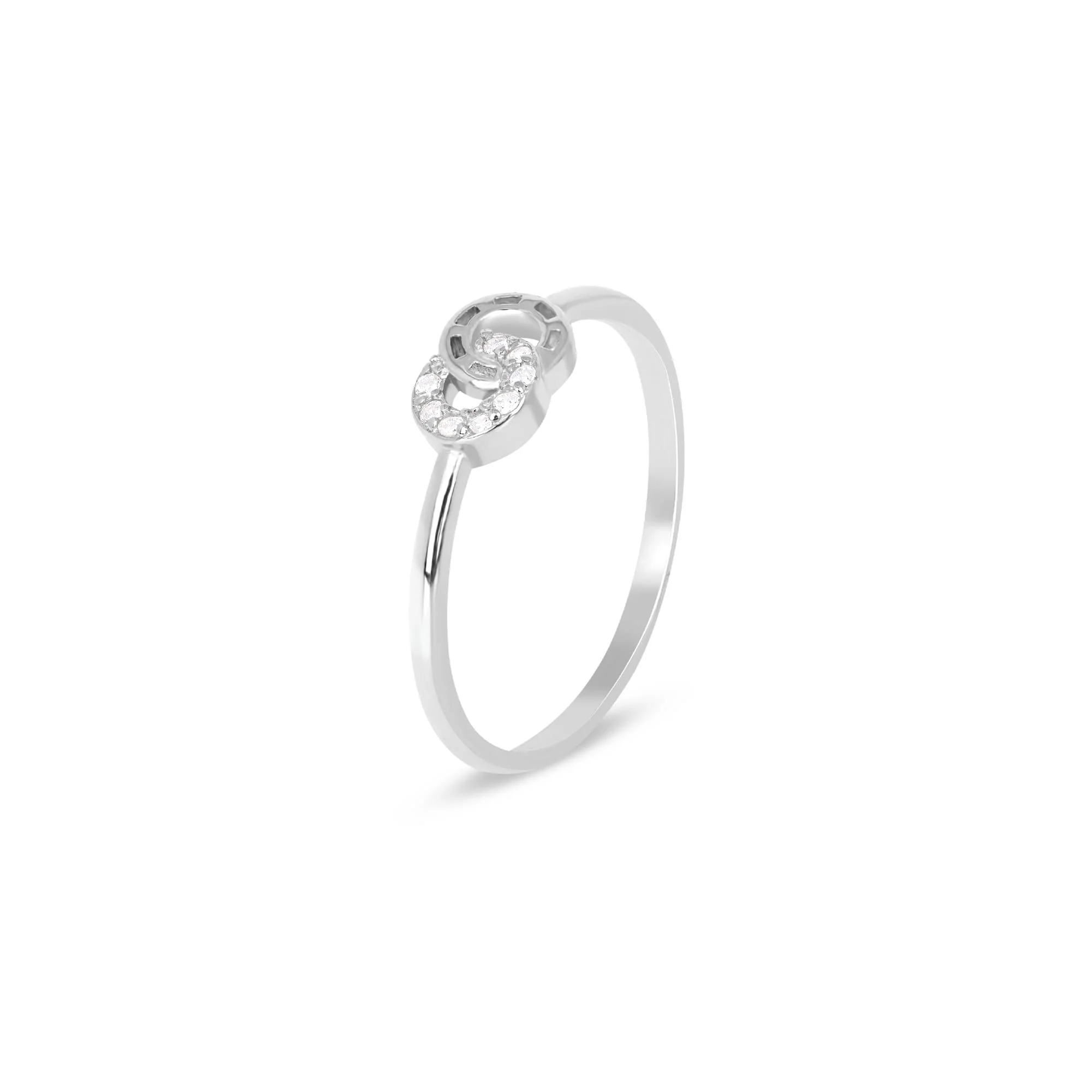 Linked Radiance CZ Silver Ring - Image 5