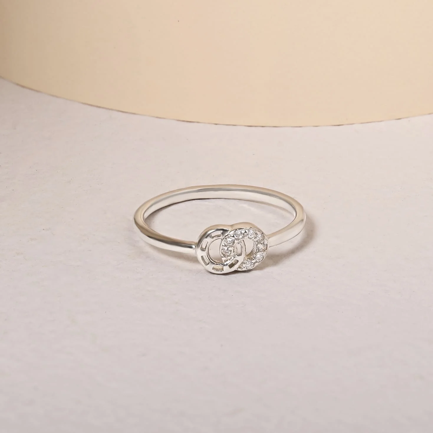 Linked Radiance CZ Silver Ring - Image 6