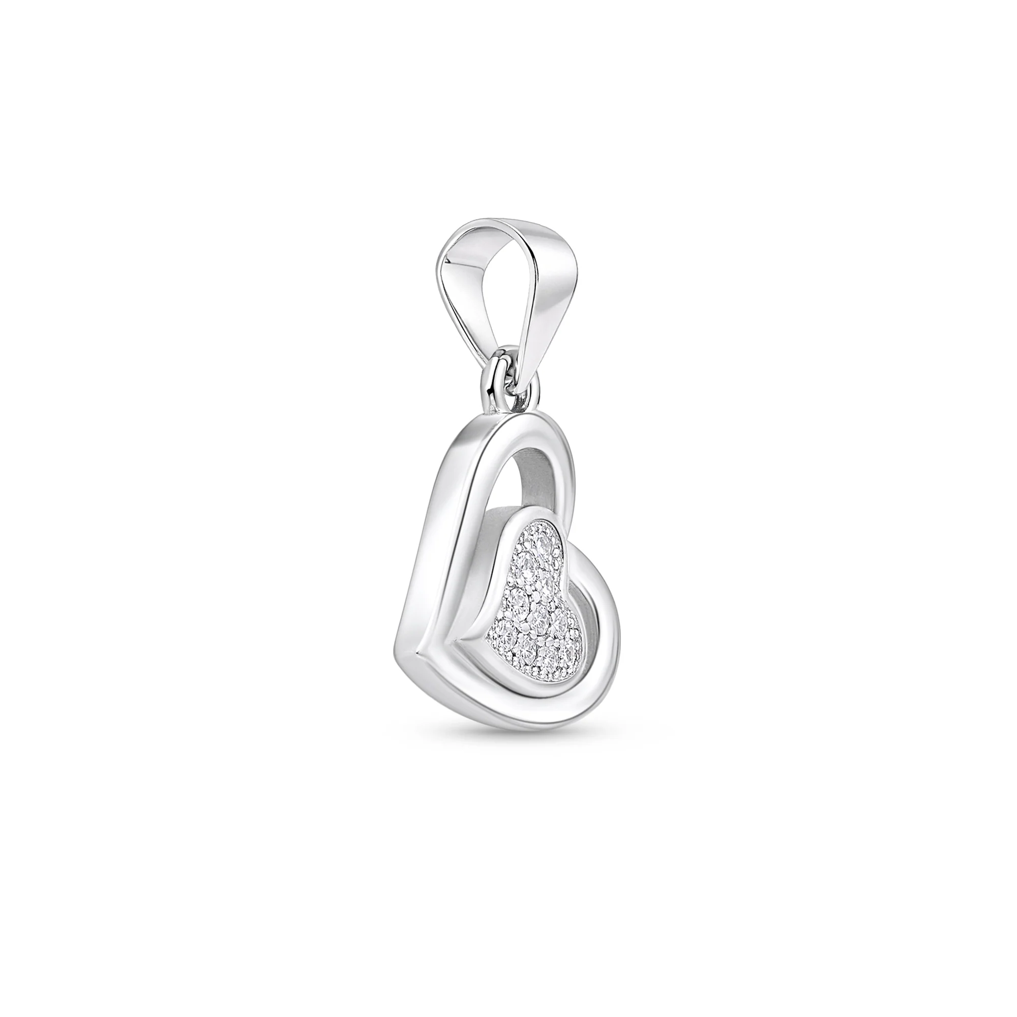 Little Love Heart Silver Pendant - Image 4