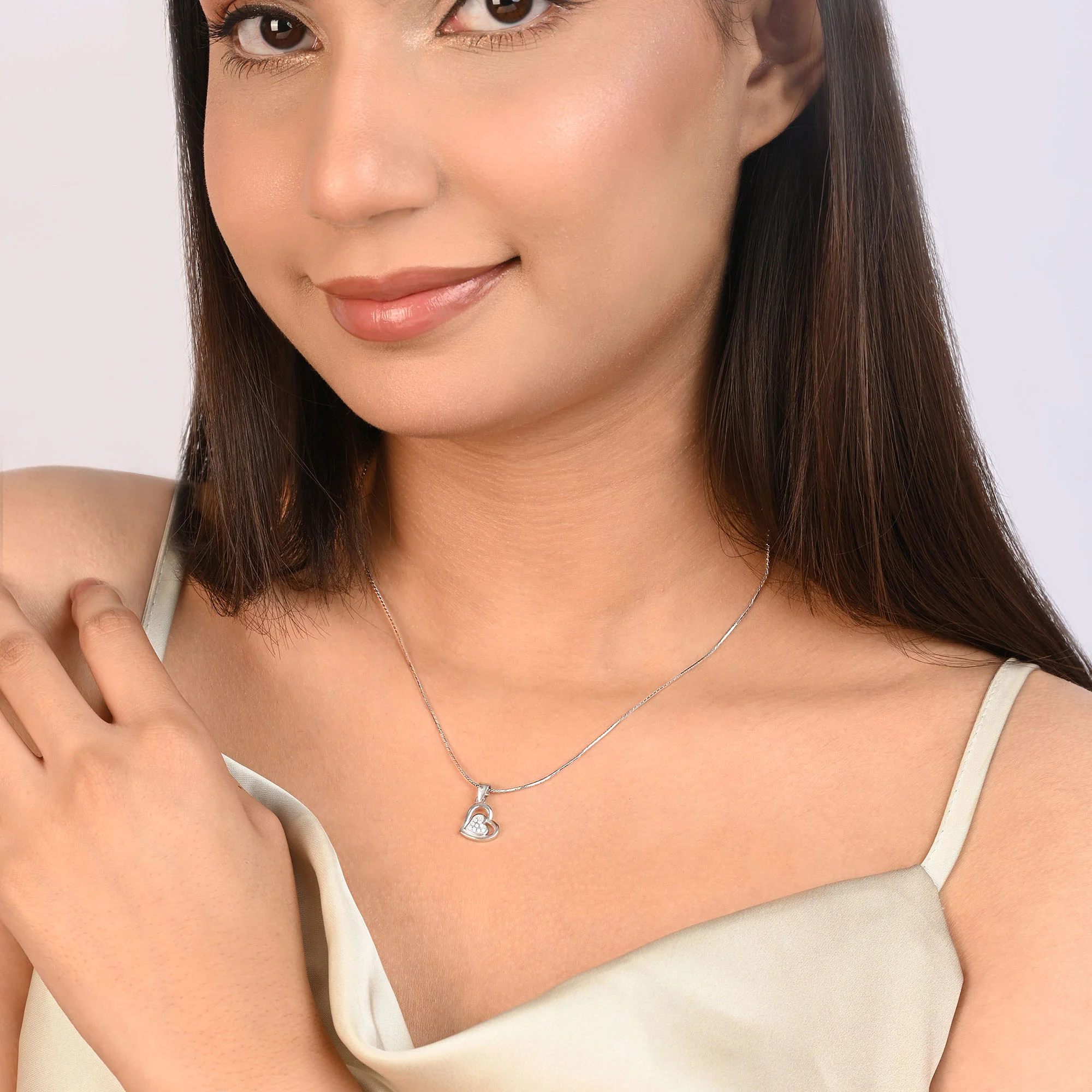 Little Love Heart Silver Pendant - Image 5