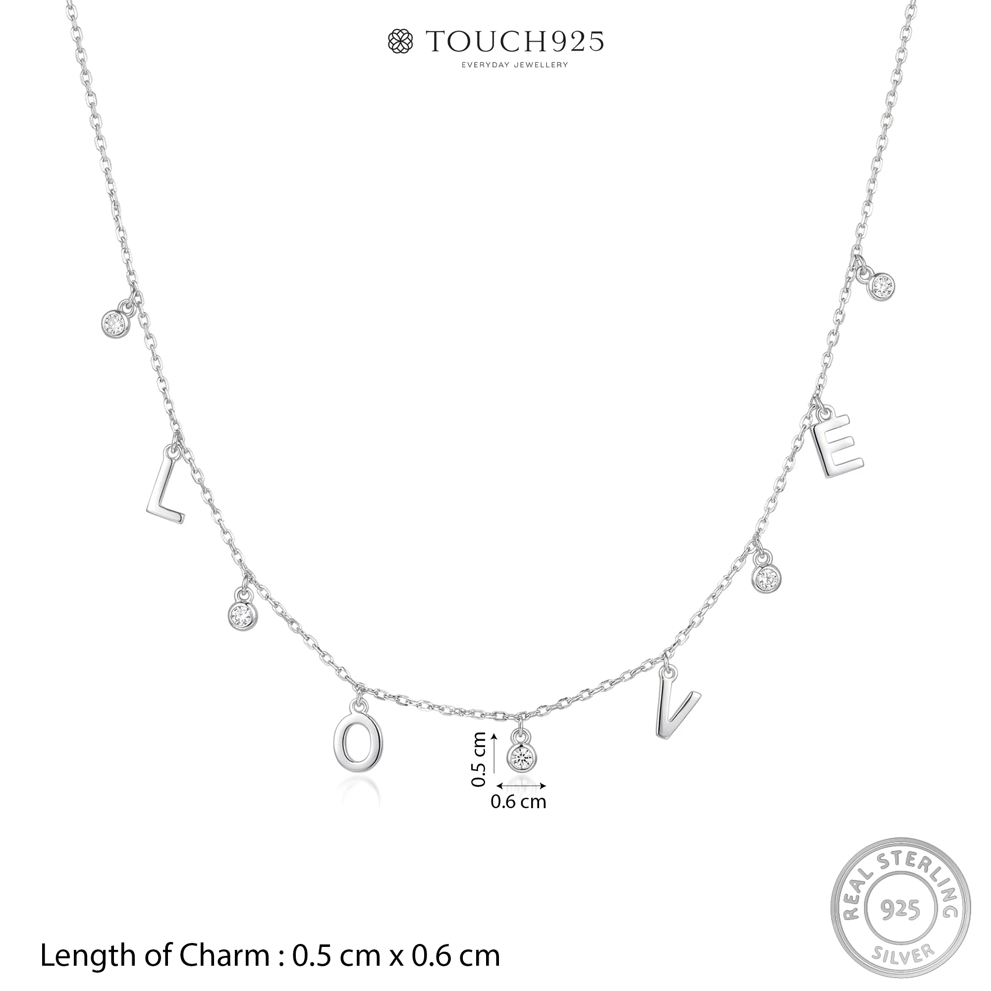 LOVE Charm Necklace - Image 6