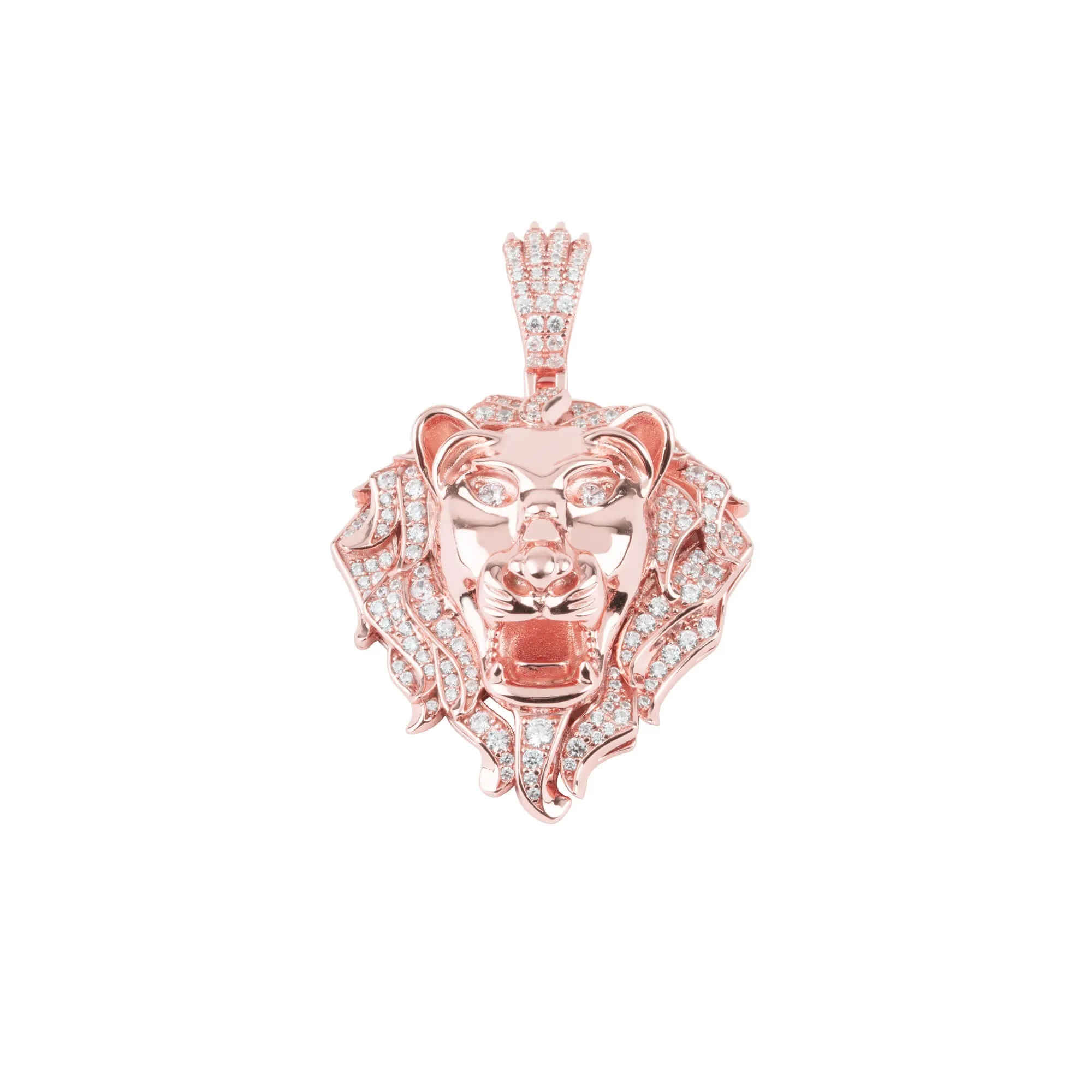 Majestic Roar Zircon Studded Rose Gold Locket - Image 5