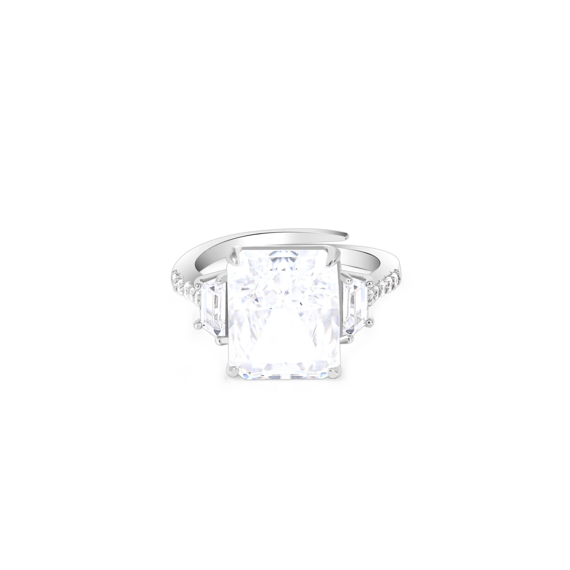 Majestic Three Stone Ring - Image 4