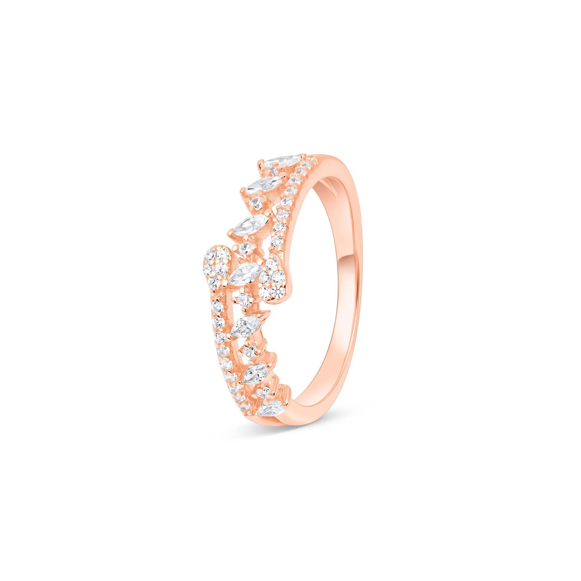 Marquise Crown Silver Ring - Image 4