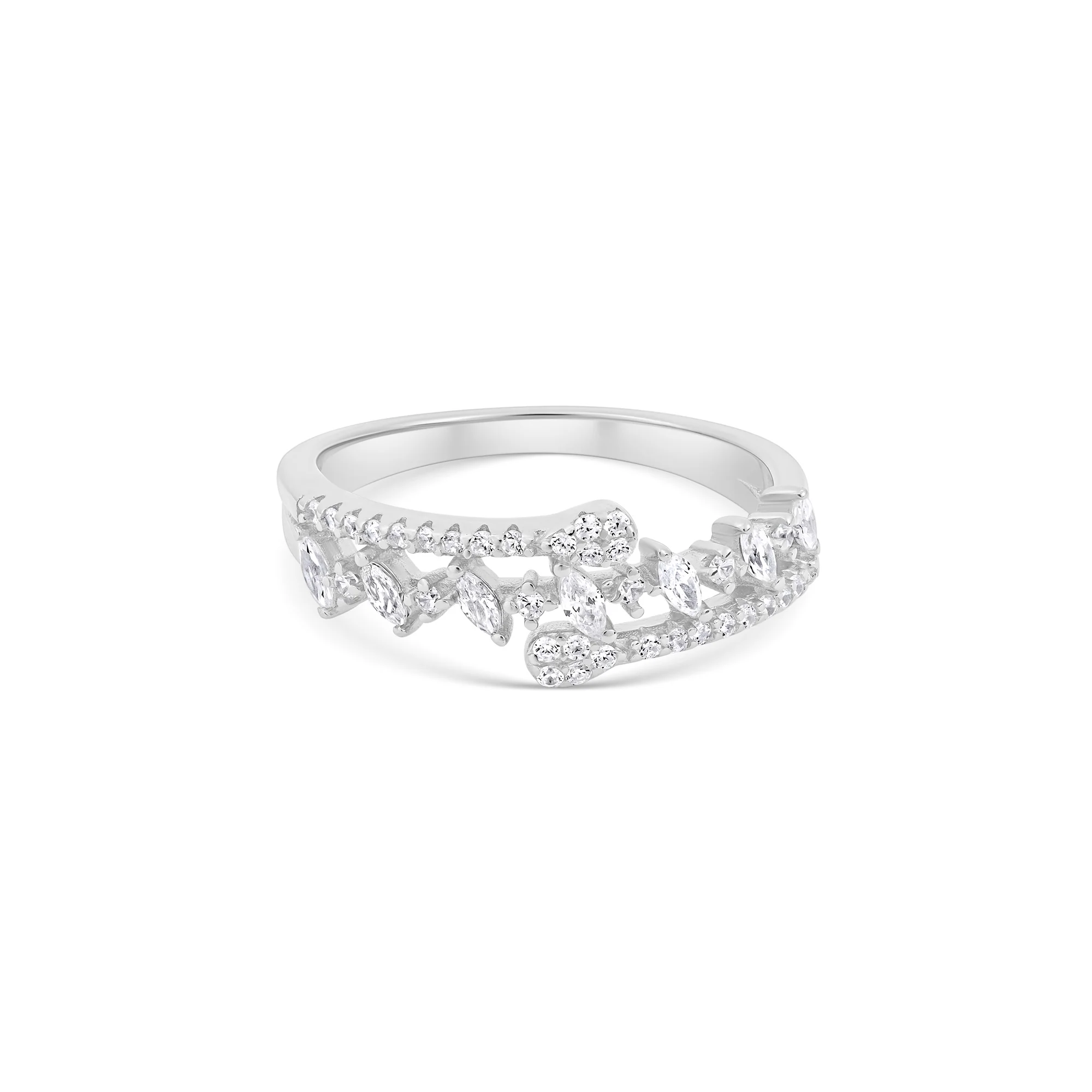 Marquise Crown Silver Ring - Image 7