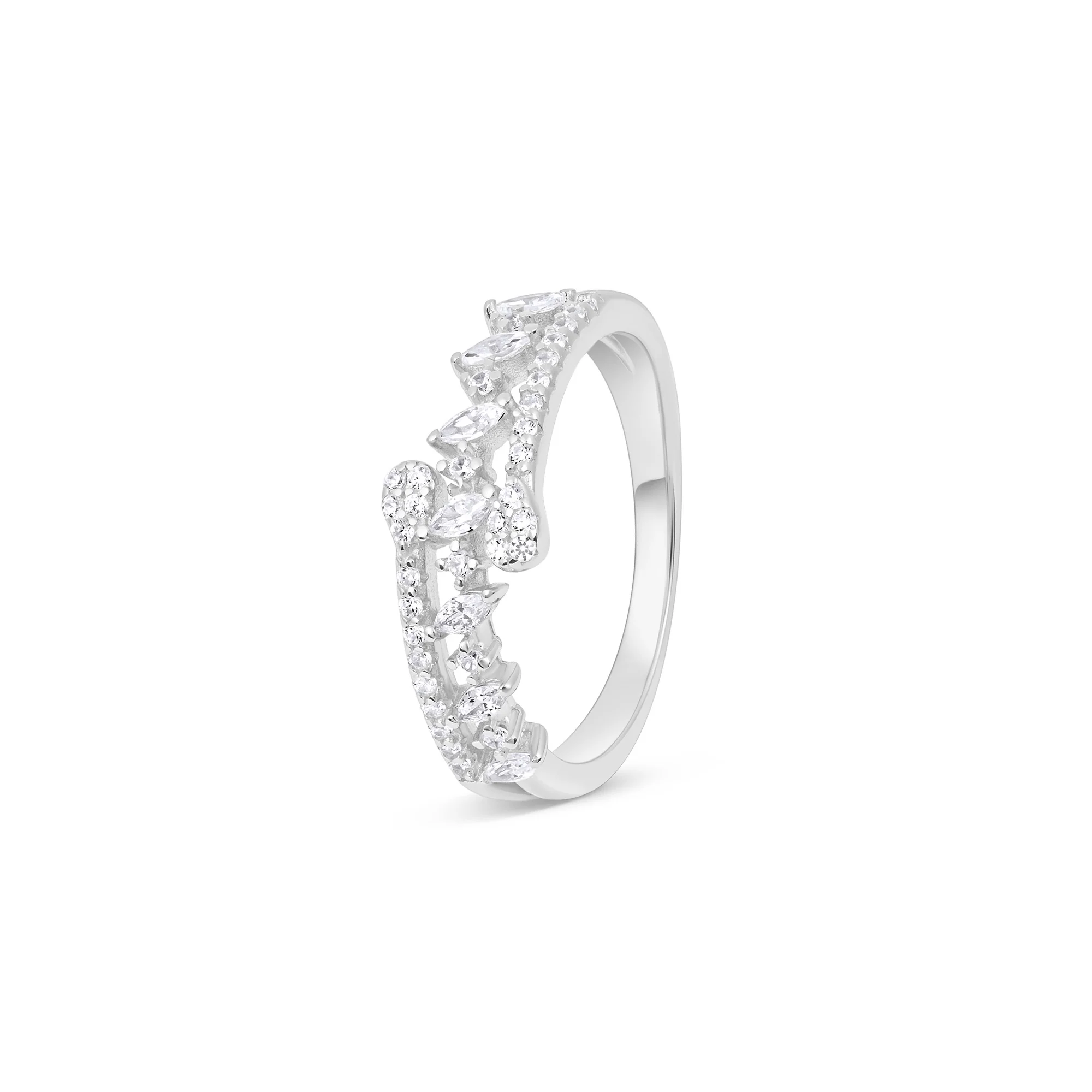 Marquise Crown Silver Ring - Image 9