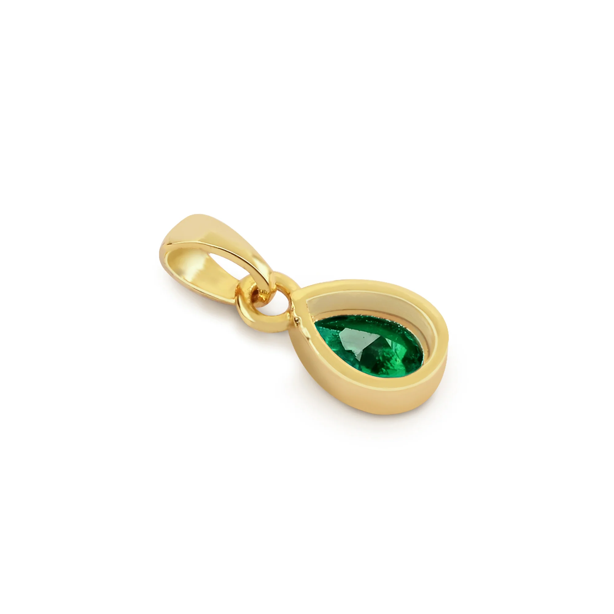 May Birthstone Silver Pendant - Image 6