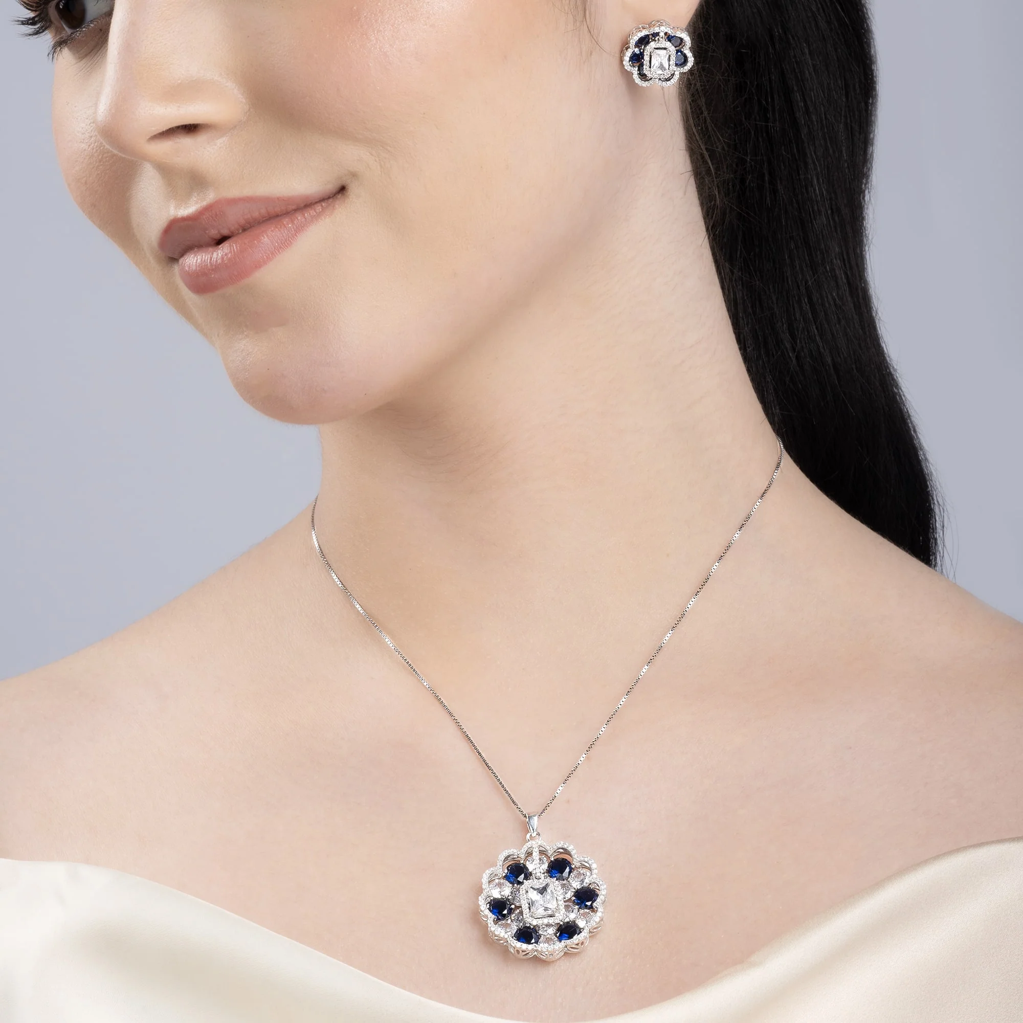 Midnight Blossom Pendant Set - Image 7
