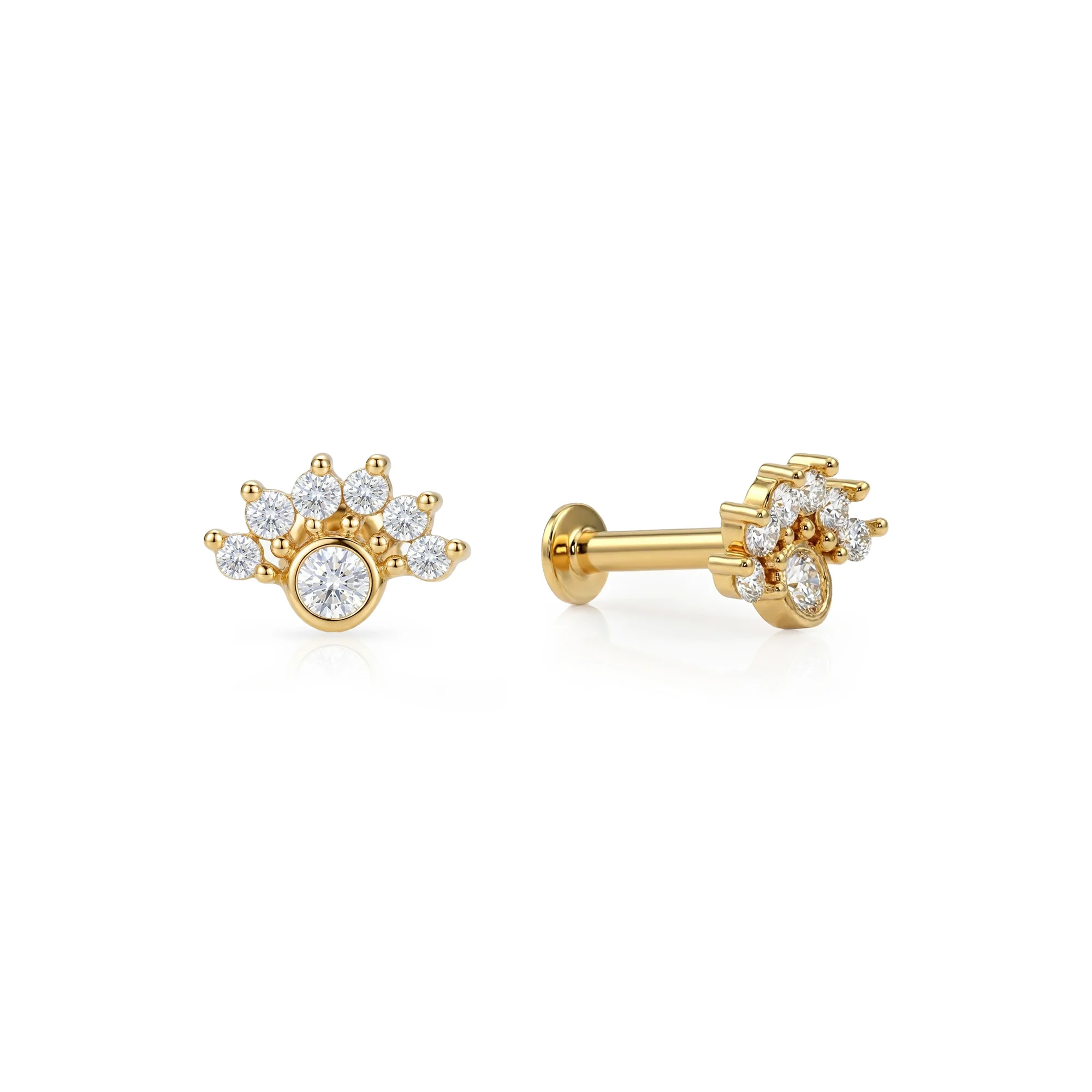 Mini Crown CZ Nose Pin - Image 6