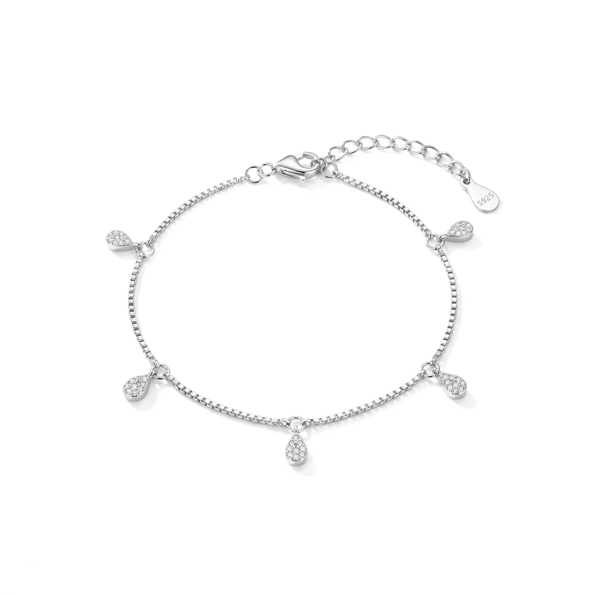 Mini Drop Silver Bracelet - Image 2