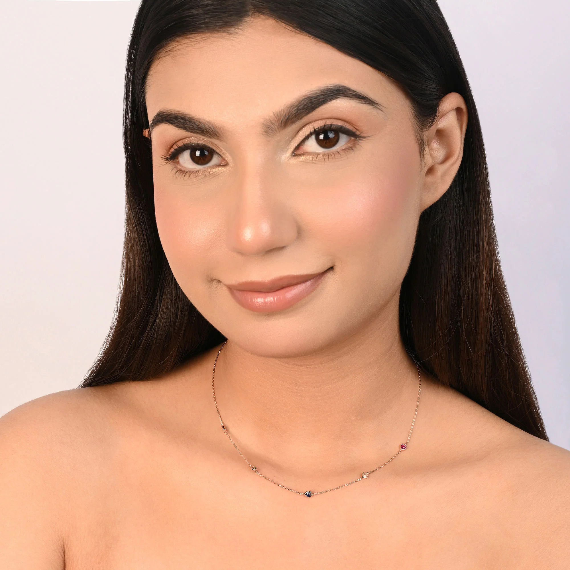 Mini Heart Charm Necklace - Image 10