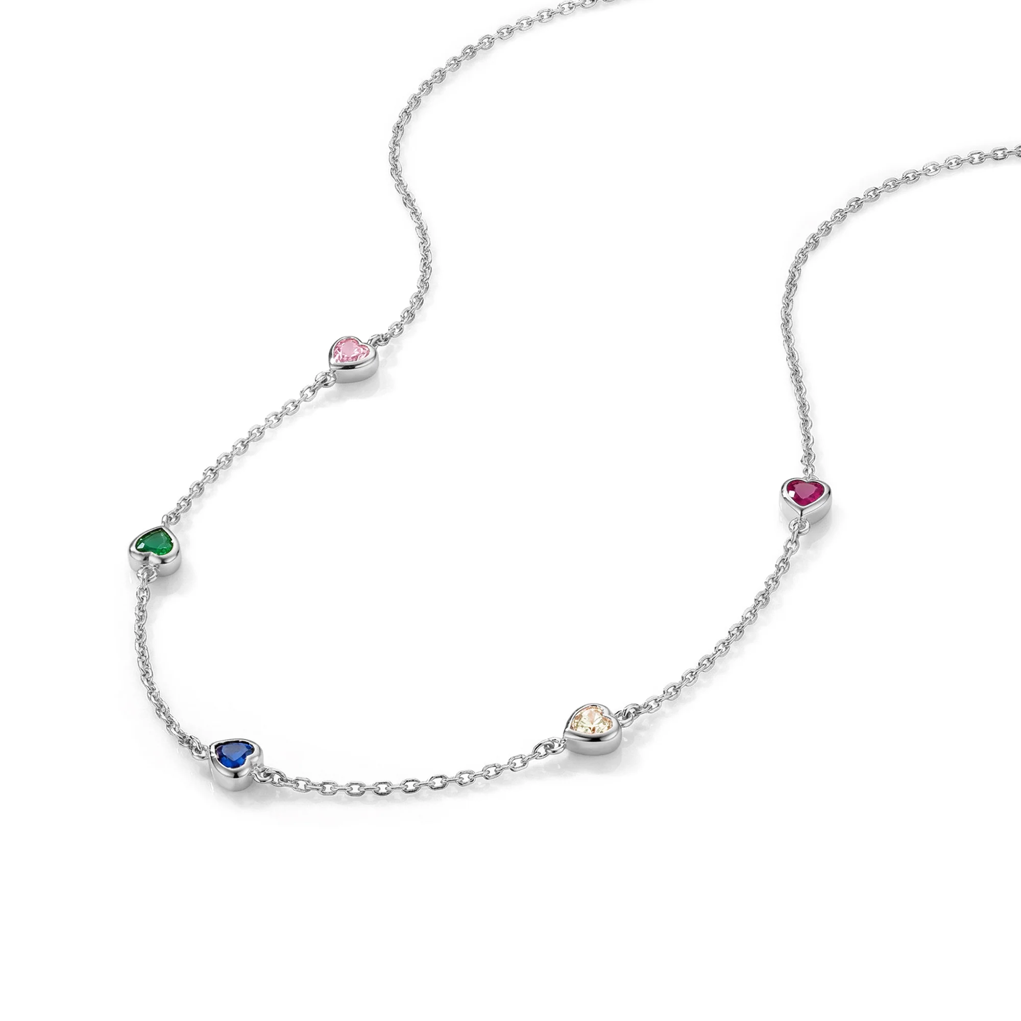 Mini Heart Charm Necklace - Image 4