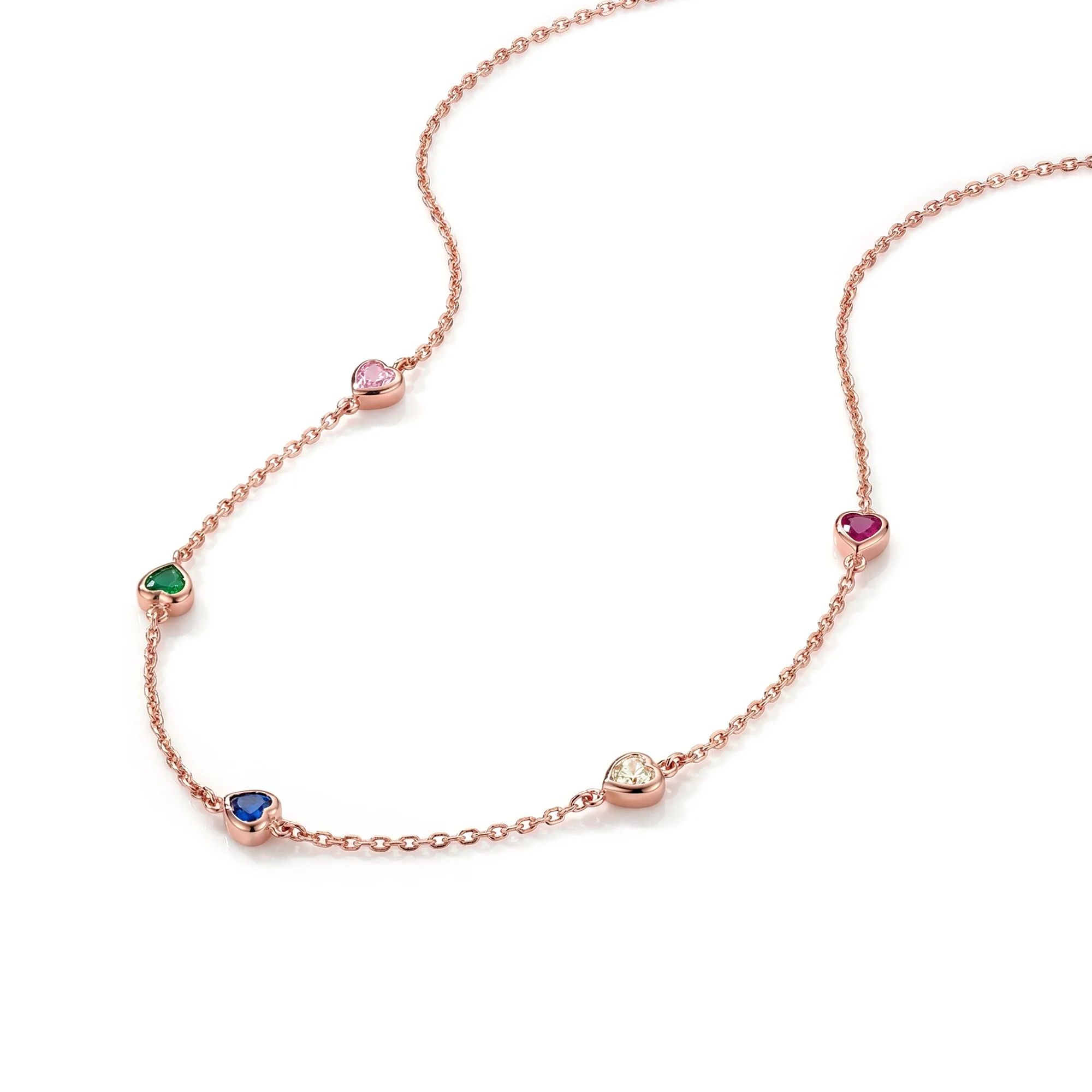 Mini Heart Charm Necklace - Image 9