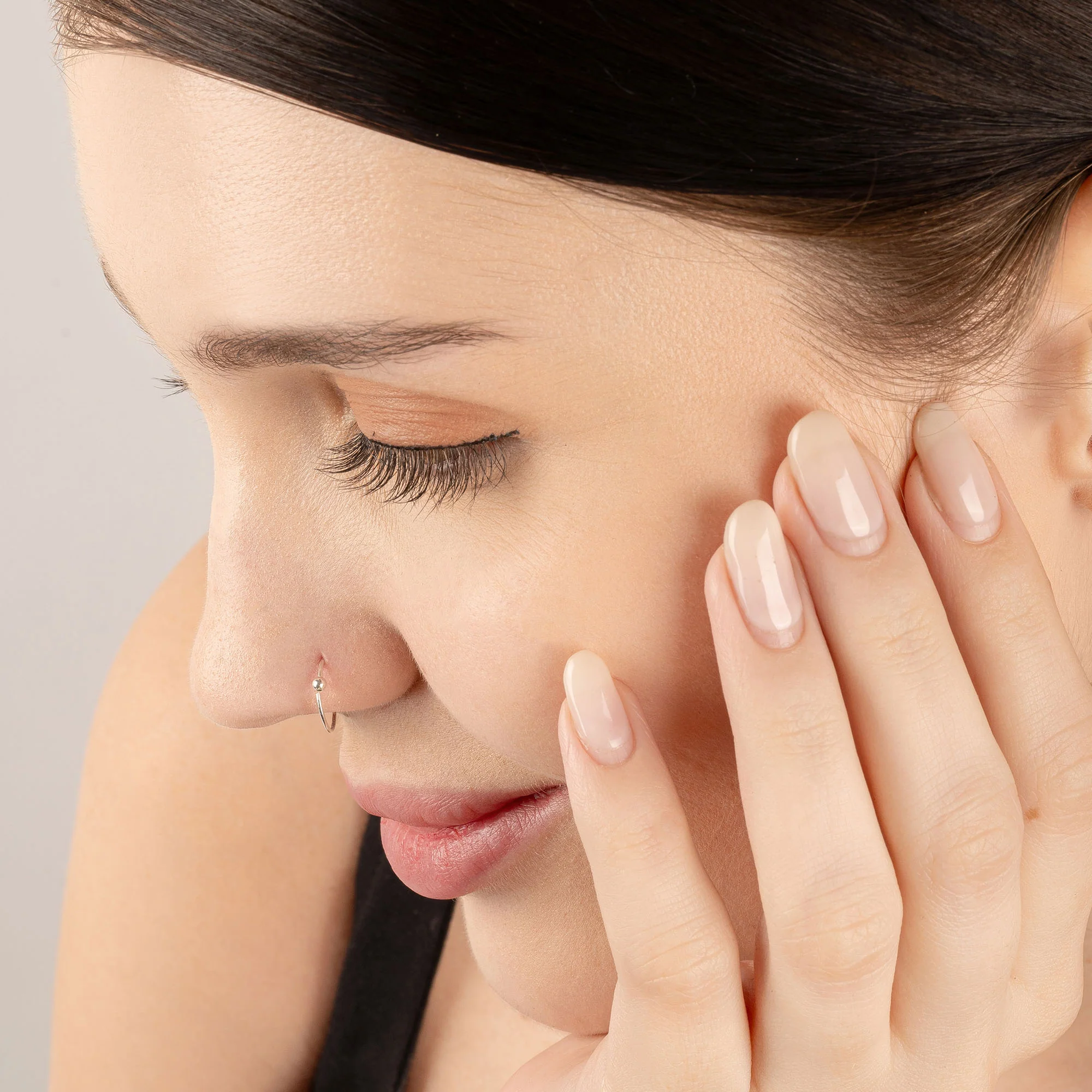 Minimal Ball Nose Ring - Image 5