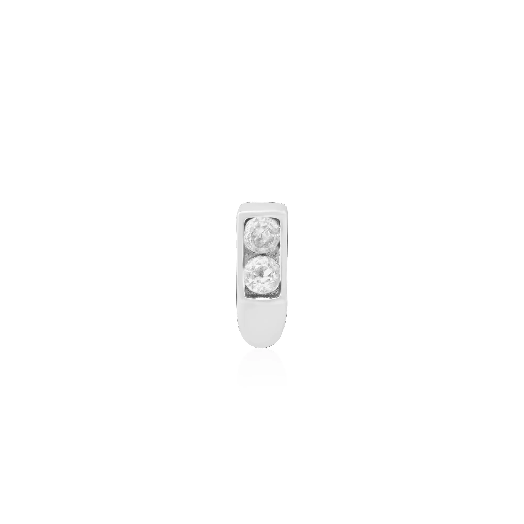 Minimal Bar Silver Nose Pin - Image 5