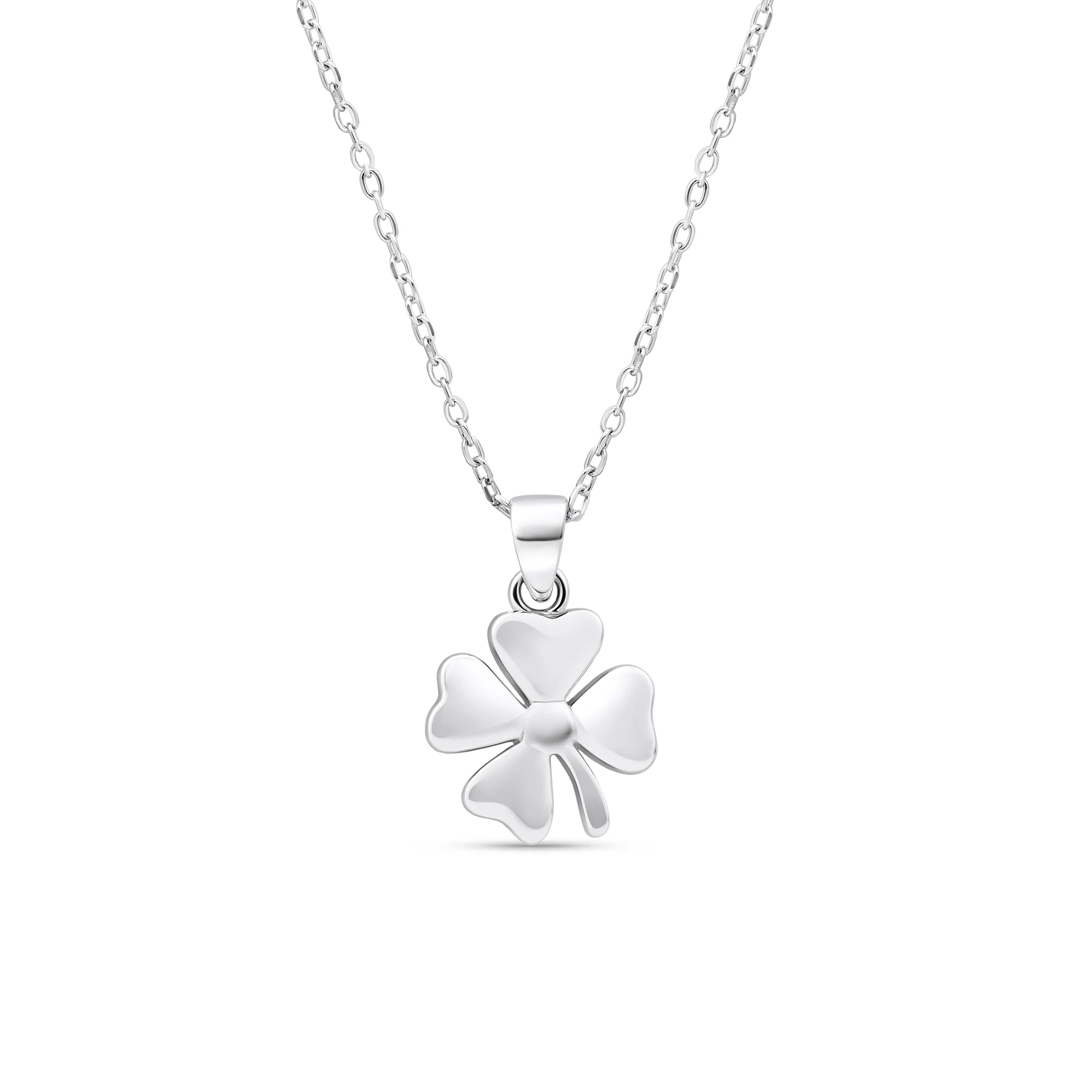 Minimal Clover Charm Necklace - Image 2