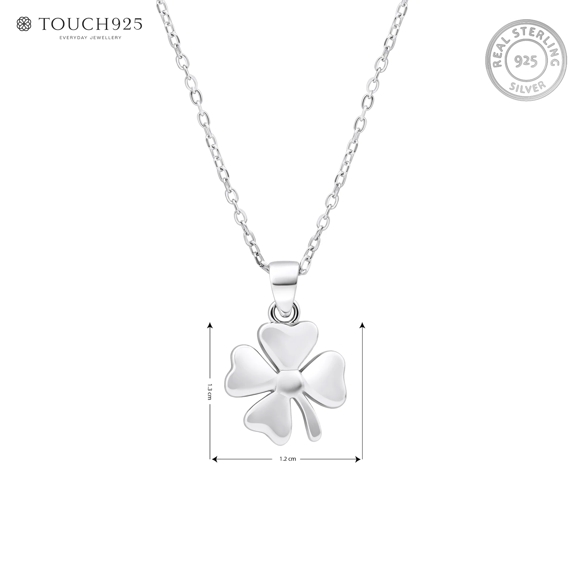 Minimal Clover Charm Necklace - Image 6