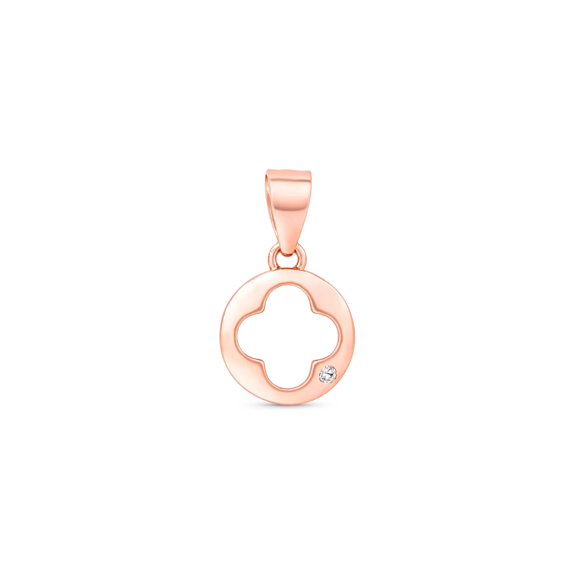 Minimal Clover Silver Pendant - Image 2