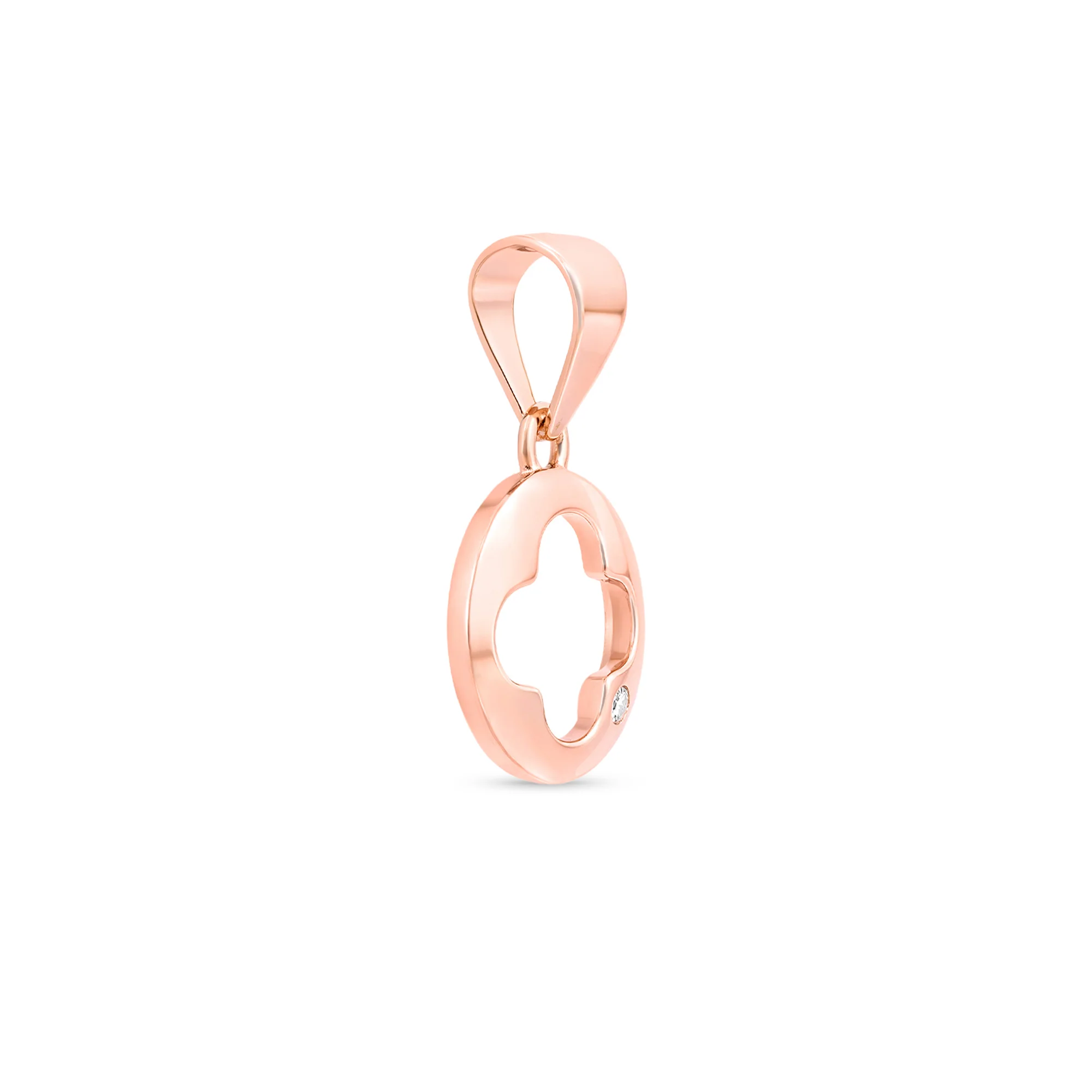 Minimal Clover Silver Pendant - Image 4